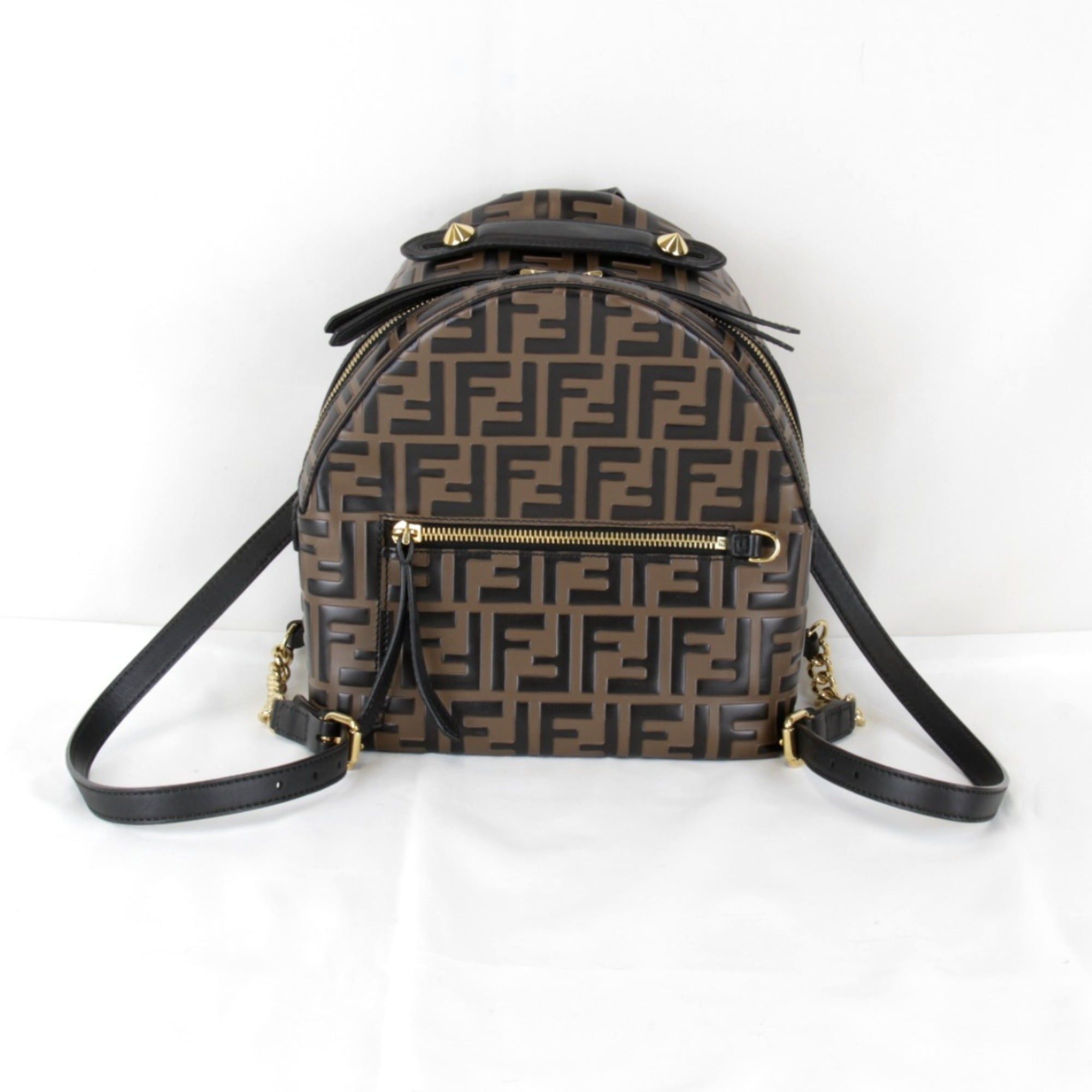 Fendi FENDI Zucca 8B2038 Backpack/Daypack Leather Brown Size ONE SIZE - 1 Thumbnail