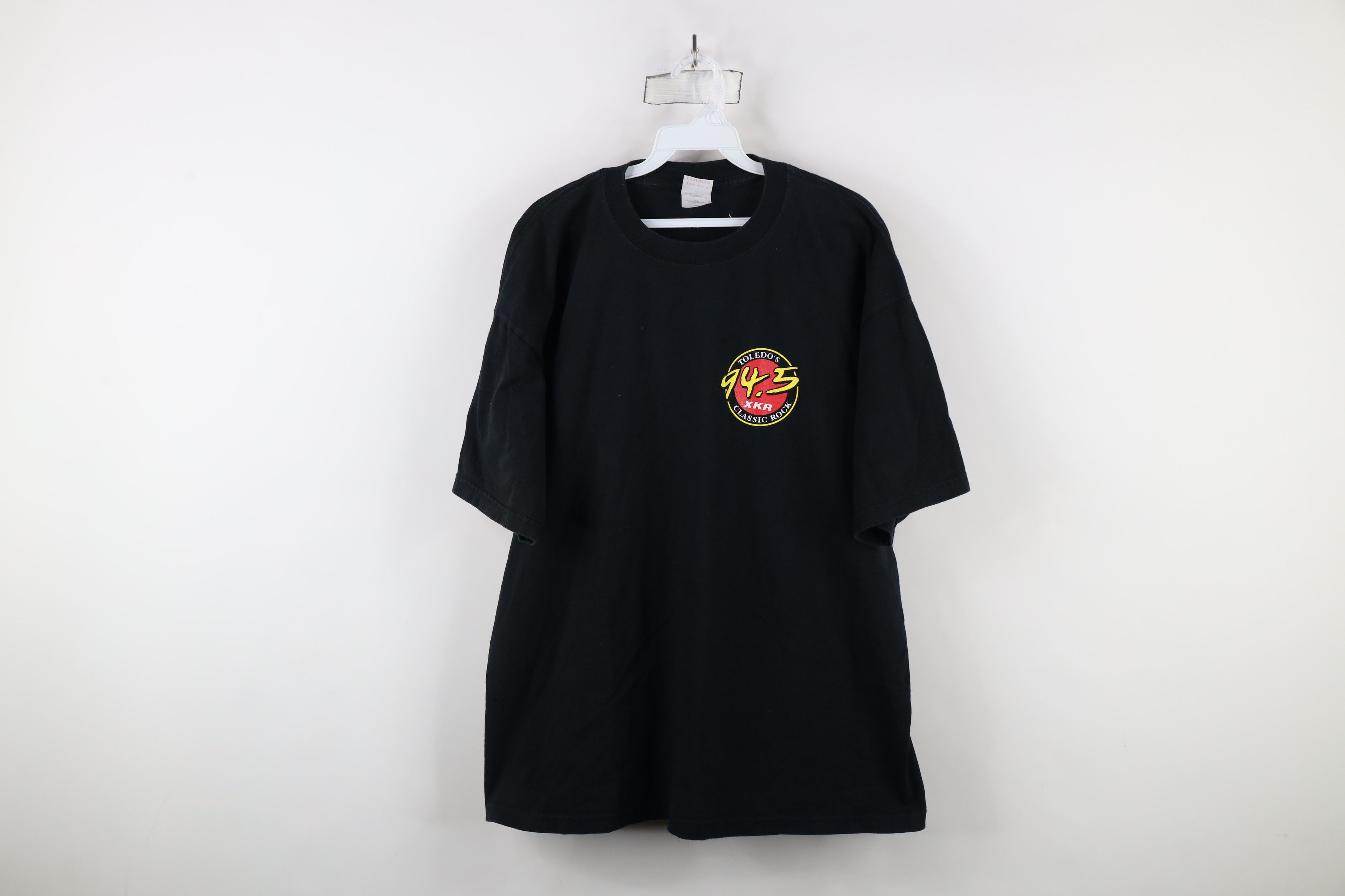 Vintage Vintage 94.5 XKR Toledos Classic Rock Radio T-Shirt Black Size US XL / EU 56 / 4 - 1 Thumbnail