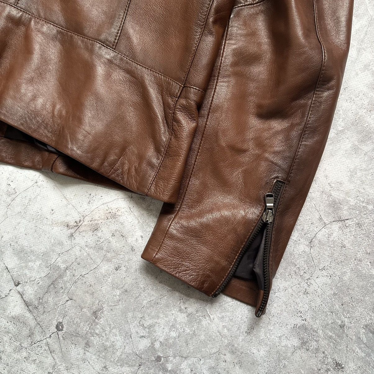Gucci × Vera Pelle × Vintage Archive Vera Pelle leather Italy jacket Size M / US 6-8 / IT 42-44 - 5 Thumbnail