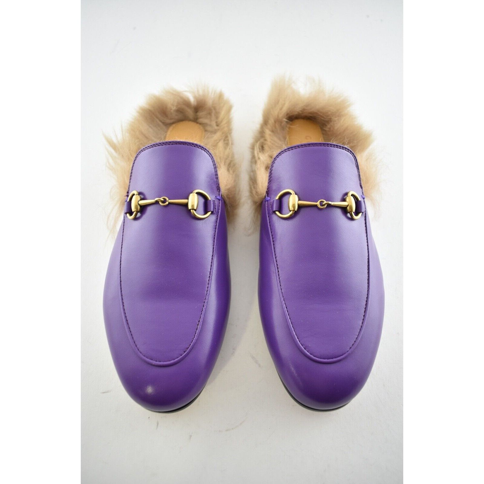 Gucci Princetown Leather Fur Loafer Slide Mule Slipper Flat 37 Size US 7 / IT 37 - 6 Thumbnail