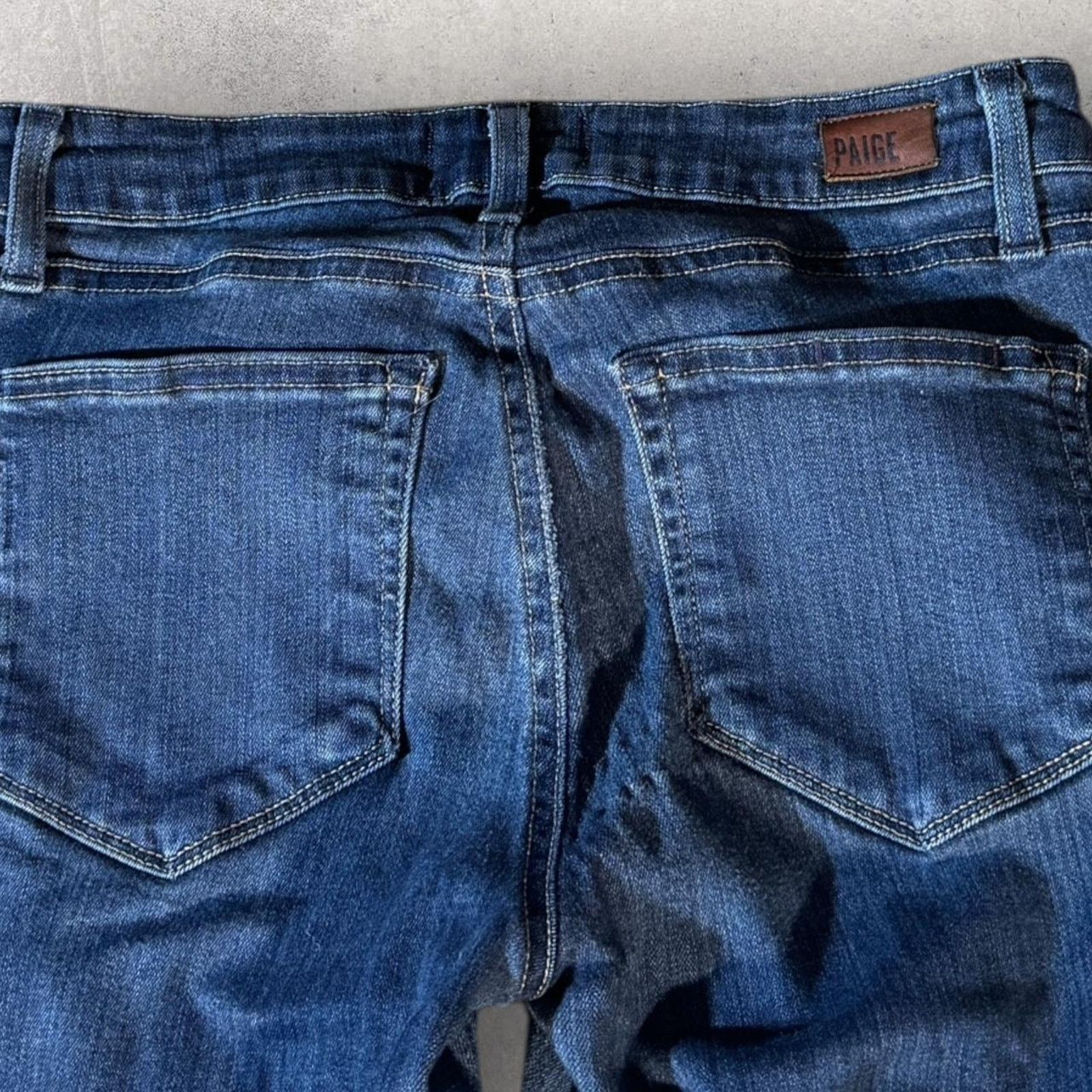 Paige Dark Blue Paige Skinny Jeans Size 27" / US 4 / IT 40 - 7 Thumbnail