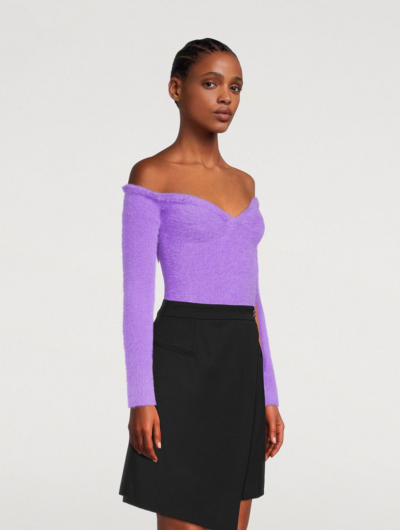 Off-White o1y1225 Sweater in Lilac Size M / US 6-8 / IT 42-44 - 3 Thumbnail