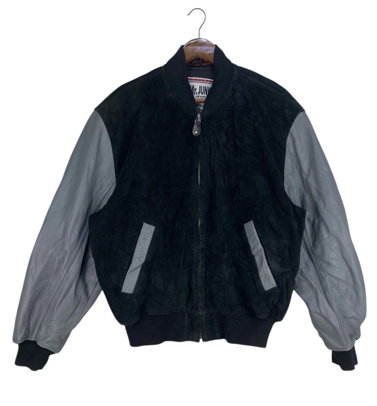 Mr. Junko Mr.JUNKO COW LEATHER VARSITY JACKET Size US M / EU 48-50 / 2 - 2 Thumbnail