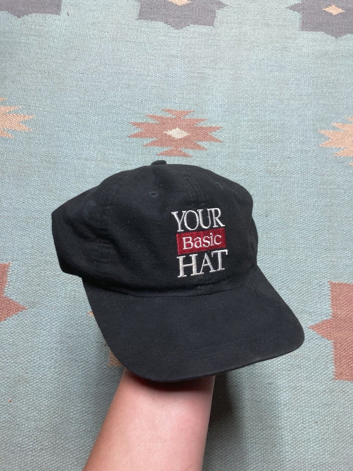 Vintage SnapBack hat your basic hat hot topic 90s y2k funny novelty Size ONE SIZE - 1 Thumbnail