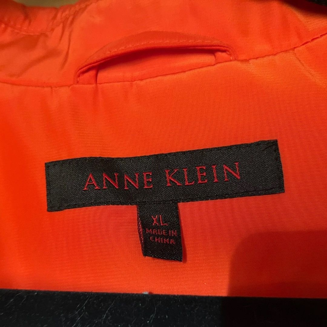 Anne Klein Bright Orange and Gold Trench Coat Size XL / US 12-14 / IT 48-50 - 2 Thumbnail