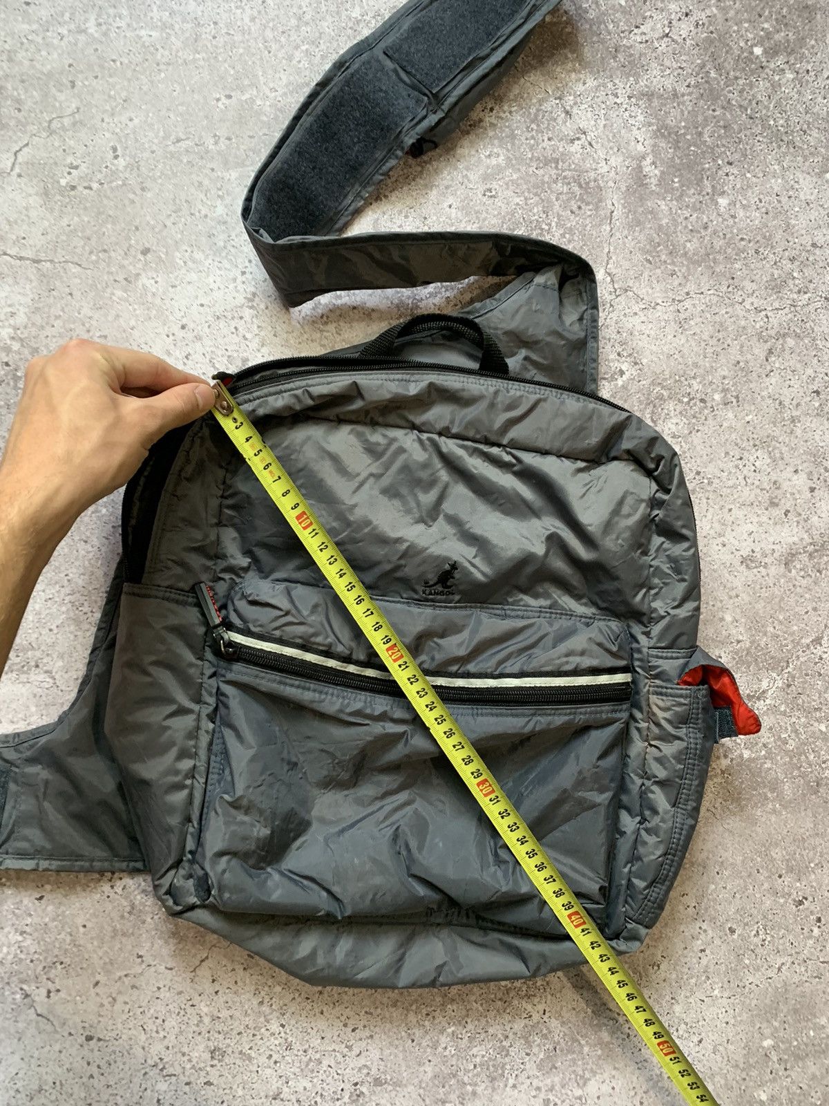 Kangol × Vintage Vintage 90s Y2K Kangol Sling Bag Gorpcore Backpack Size ONE SIZE - 9 Thumbnail