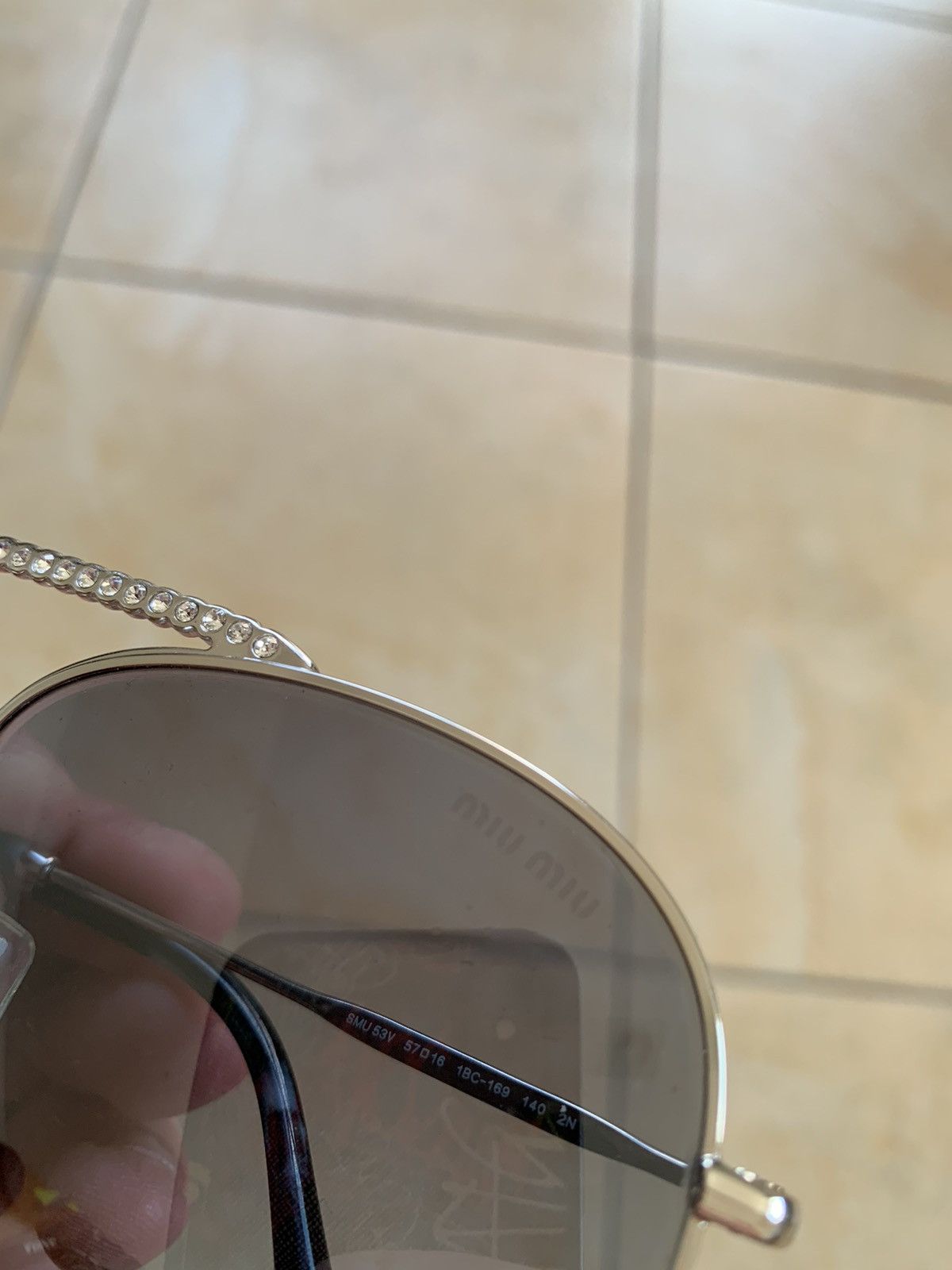 Miu Miu × Prada Sunglasses Miu Miu Vintage Size ONE SIZE - 2 Thumbnail