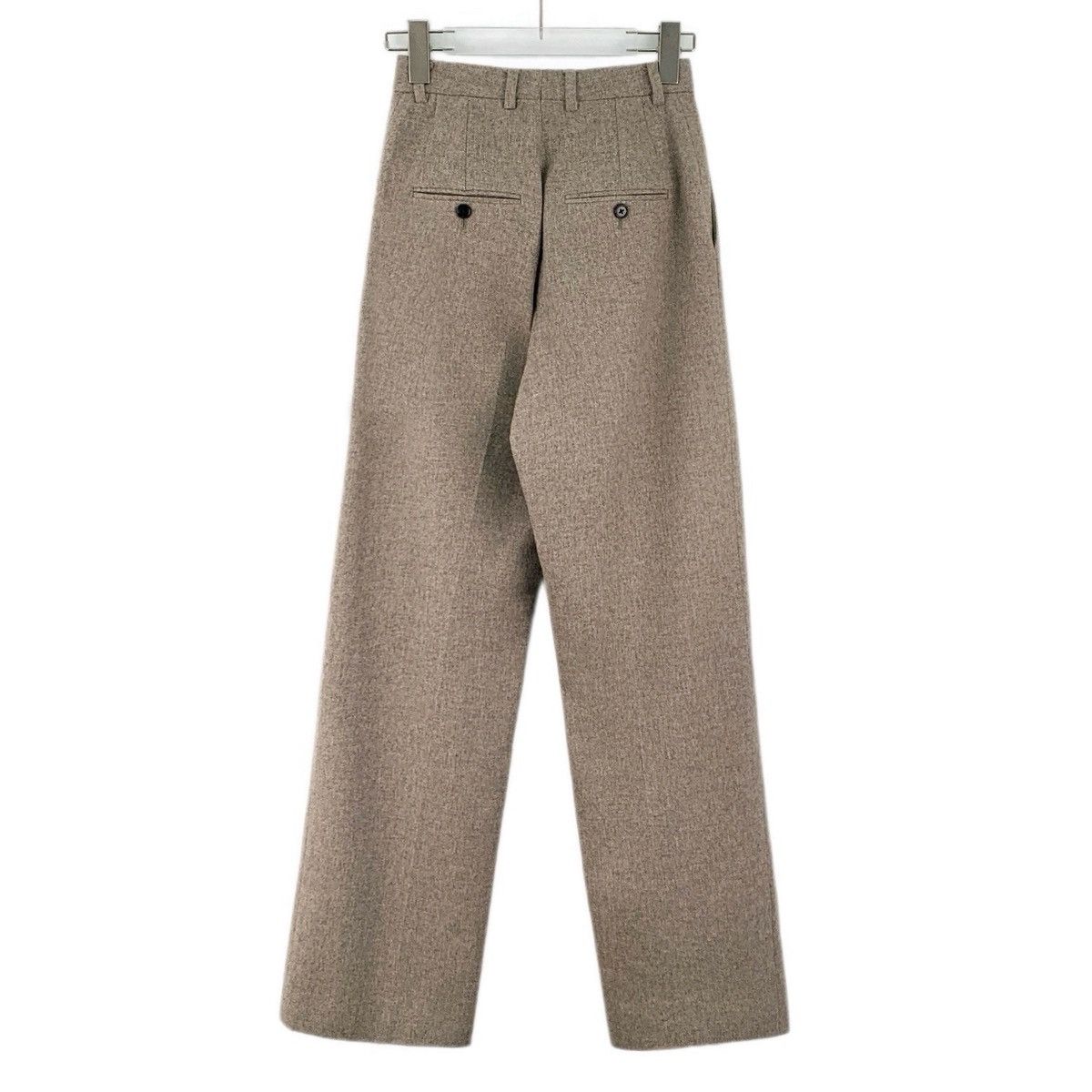 Celine Celine Oatmeal Wool Casual Pants K26WX Size 24" / US 00 / IT 34 - 2 Thumbnail