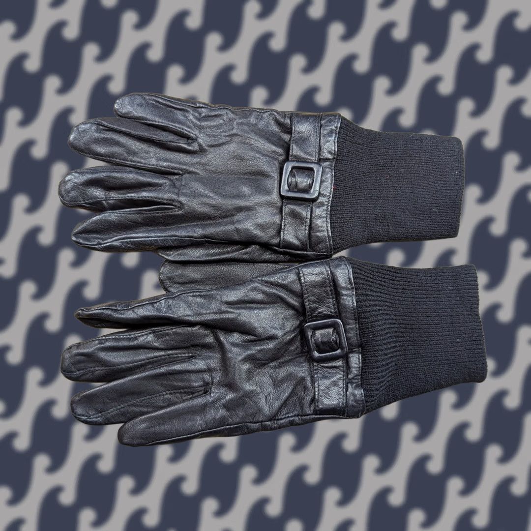 H&M H&M Leather Womens Gloves Size 7.5 Black Lined Glove Size ONE SIZE - 1 Thumbnail