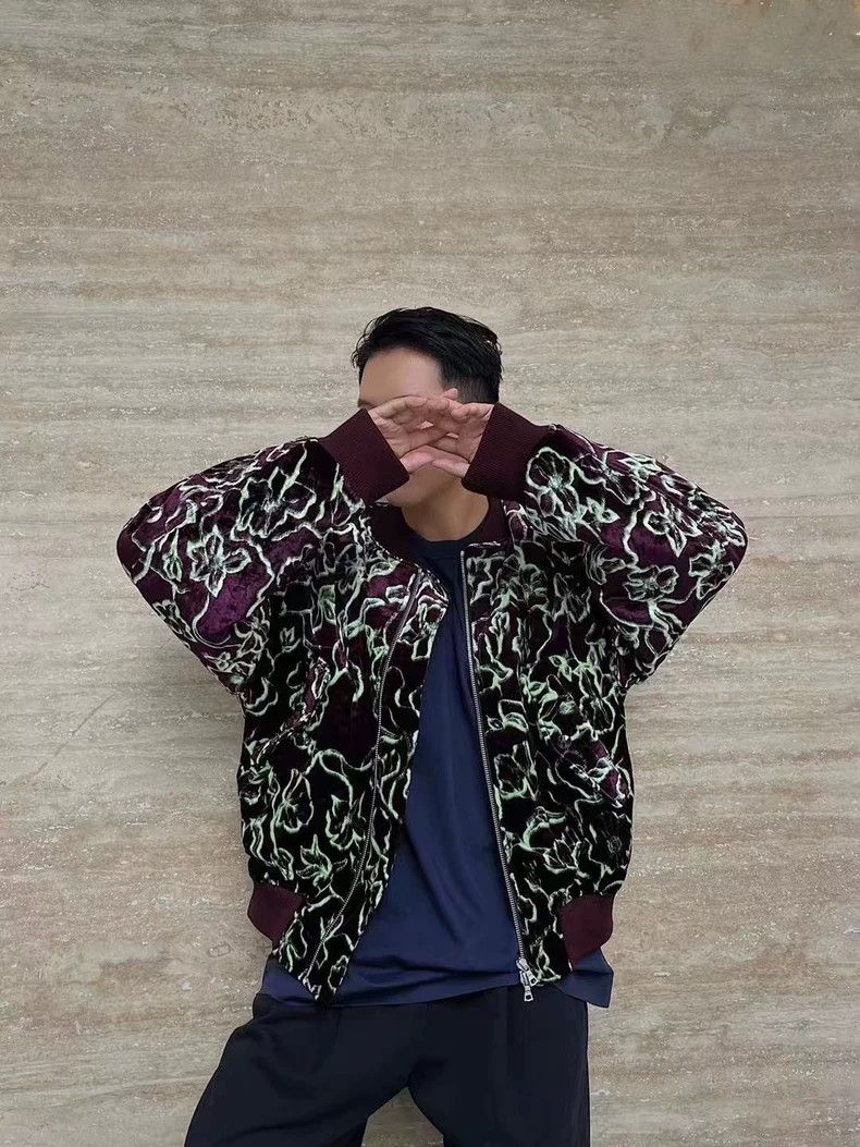 Dries Van Noten Men's Floral Bomber Jacket