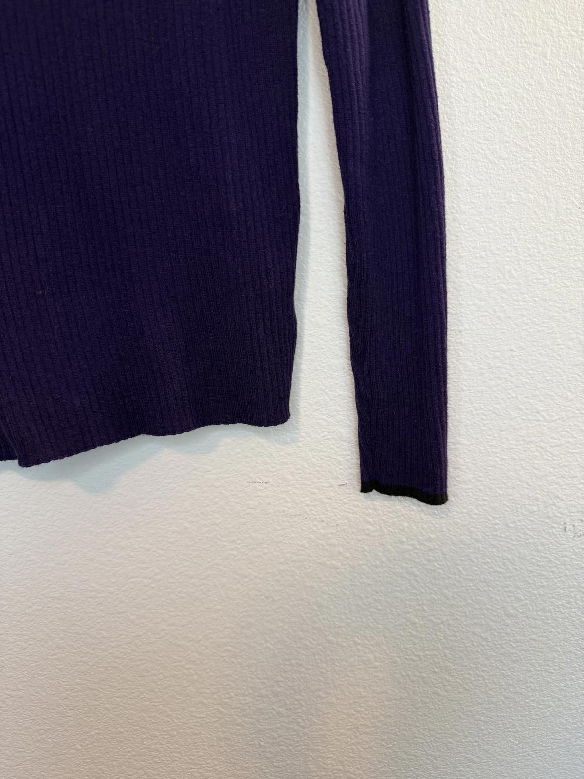 Designer Vintage Ralph Lauren purple high turtleneck knit sweater Size S / US 4 / IT 40 - 5 Thumbnail