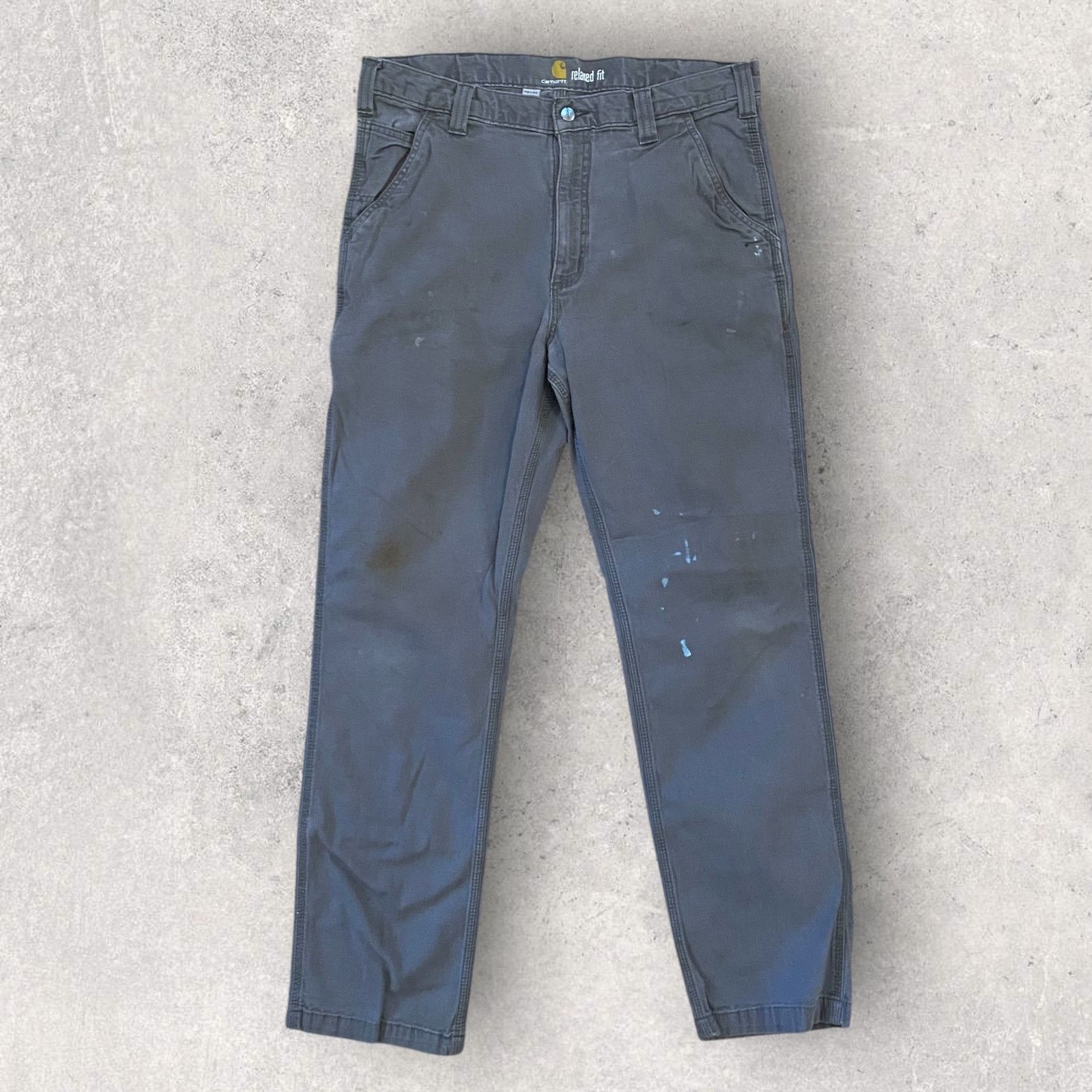 Carhartt Carhartt Relaxed Fit Utility Work Carpenter Pants Faded Gray Size US 34 / EU 50 - 2 Thumbnail
