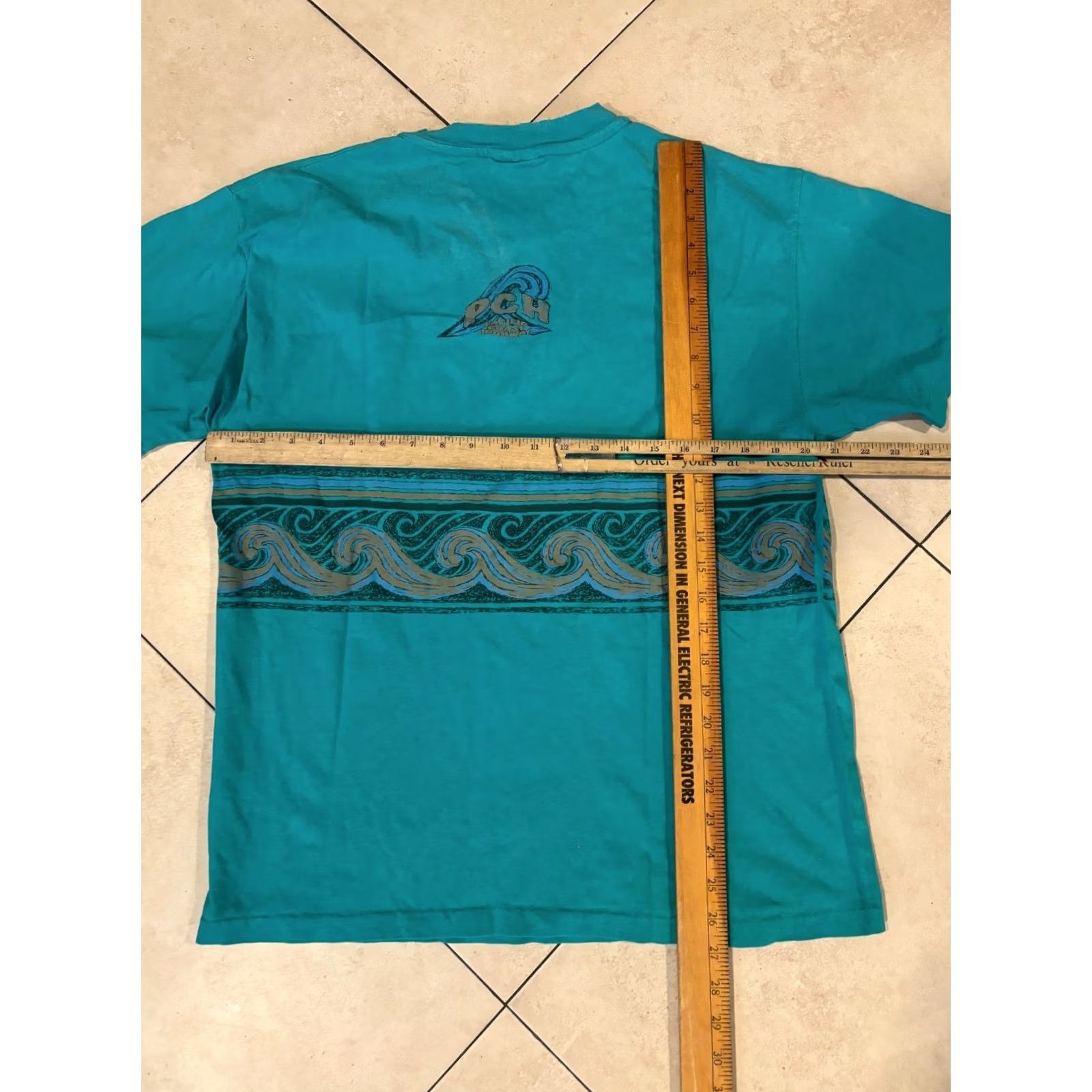 Vintage VINTAGE Pacific Coast Highway T-Shirt Crew Neck Short Sleeve Green 90s STITCH Graphic Print Size L Mens Size US L / EU 52-54 / 3 - 8 Thumbnail