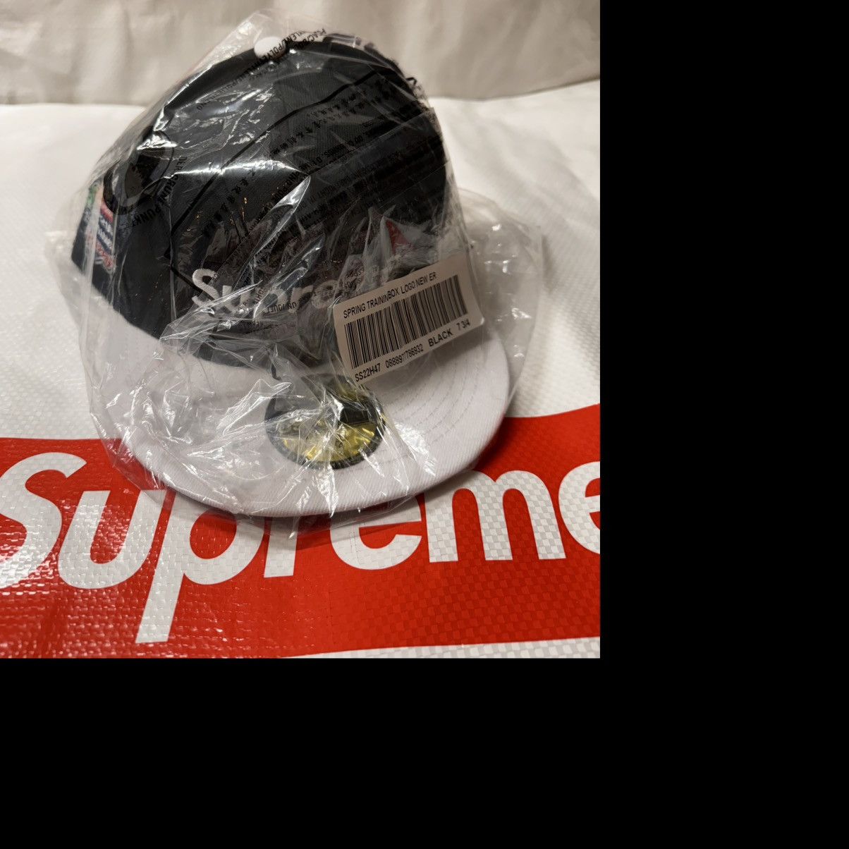 Supreme new era spring training black hat 73/4
