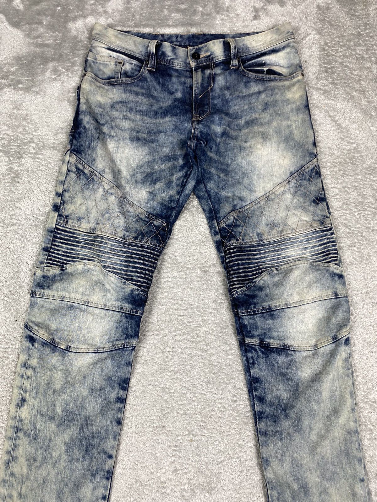 Issey Miyake × Tete Homme Plag Tete Homme Biker Pants. S0113 Size US 32 / EU 48 - 3 Thumbnail