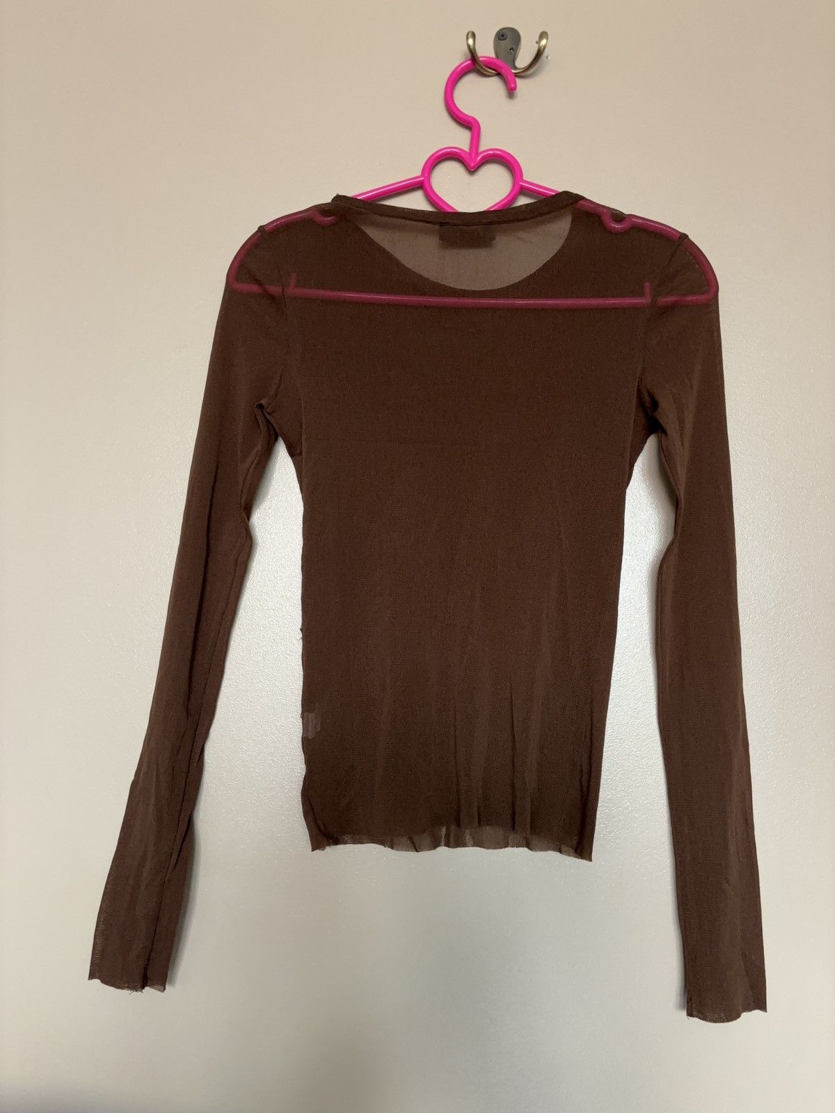 IKKS ARCHIVE IKKS PRINTED VINTAGE MESH LONG SLEEVE TOP Size S / US 4 / IT 40 - 11 Thumbnail