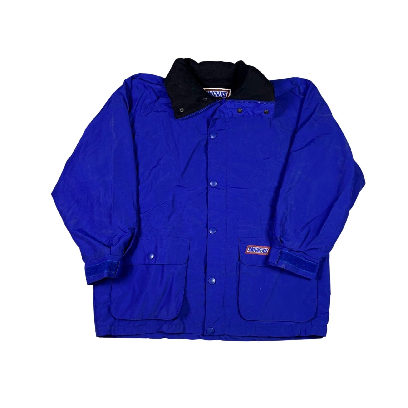 Vintage VINTAGE Snickers Candy Promo Jacket Mens M Blue Nylon Fleece Lined 90s Windbreaker Size US M / EU 48-50 / 2 - 2 Thumbnail
