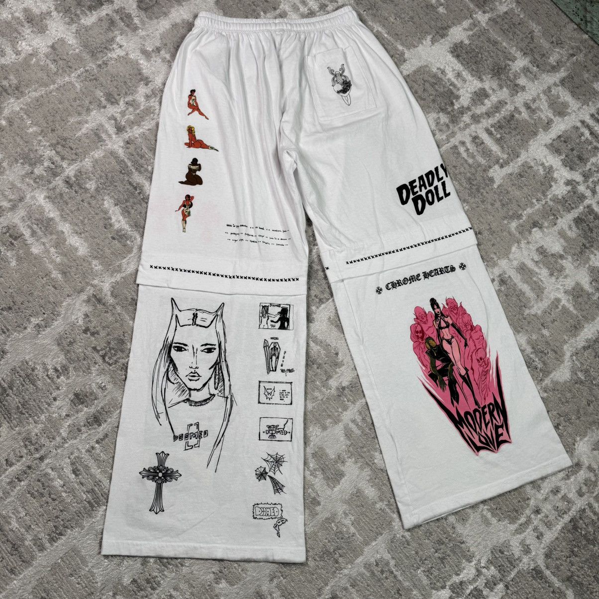 Chrome Hearts Deadly doll sweatpants Size US 34 / EU 50 - 10 Thumbnail