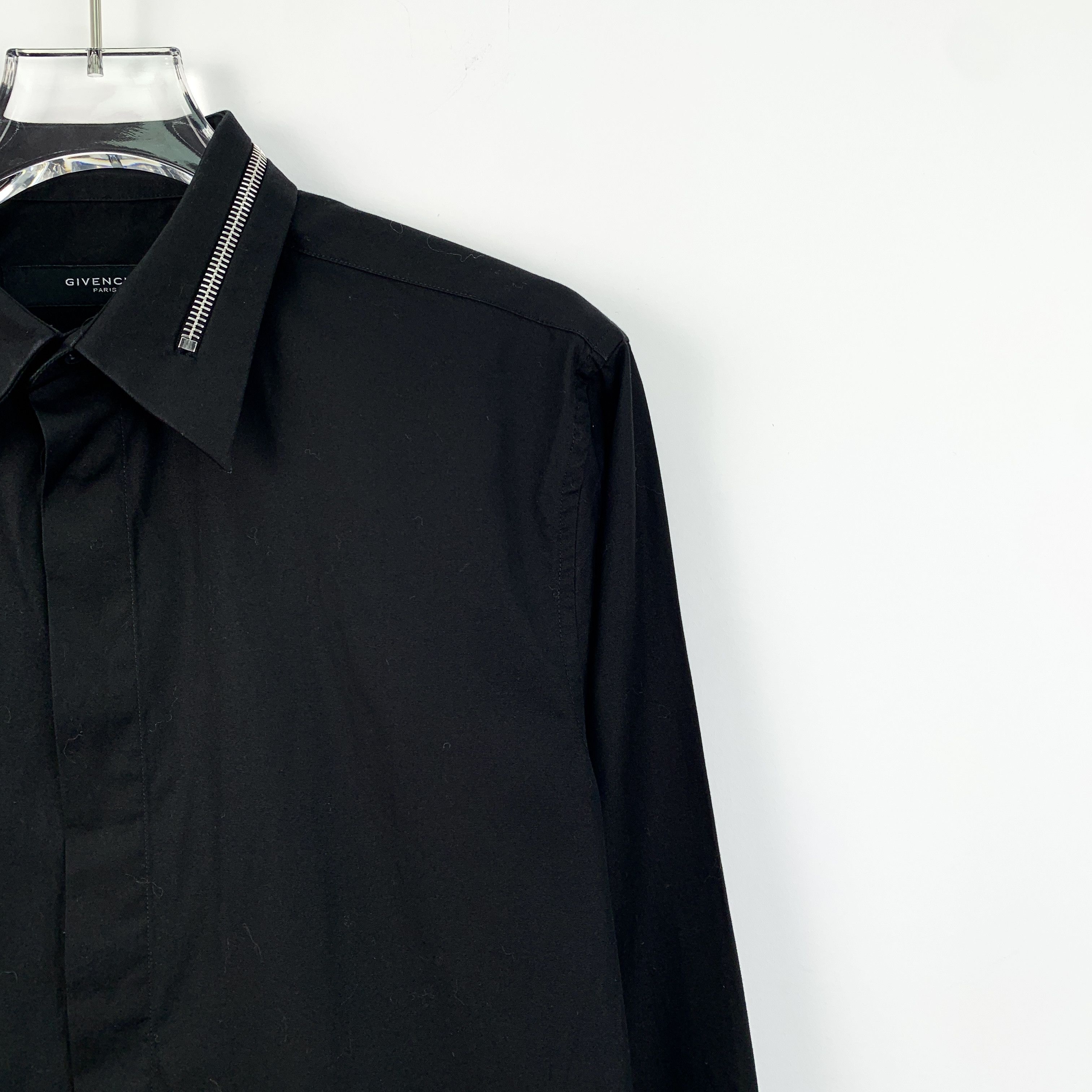 Givenchy Givenchy Zip-Up Cotton Shirt Black (Size 37) Size XS / US 0-2 / IT 36-38 - 6 Thumbnail