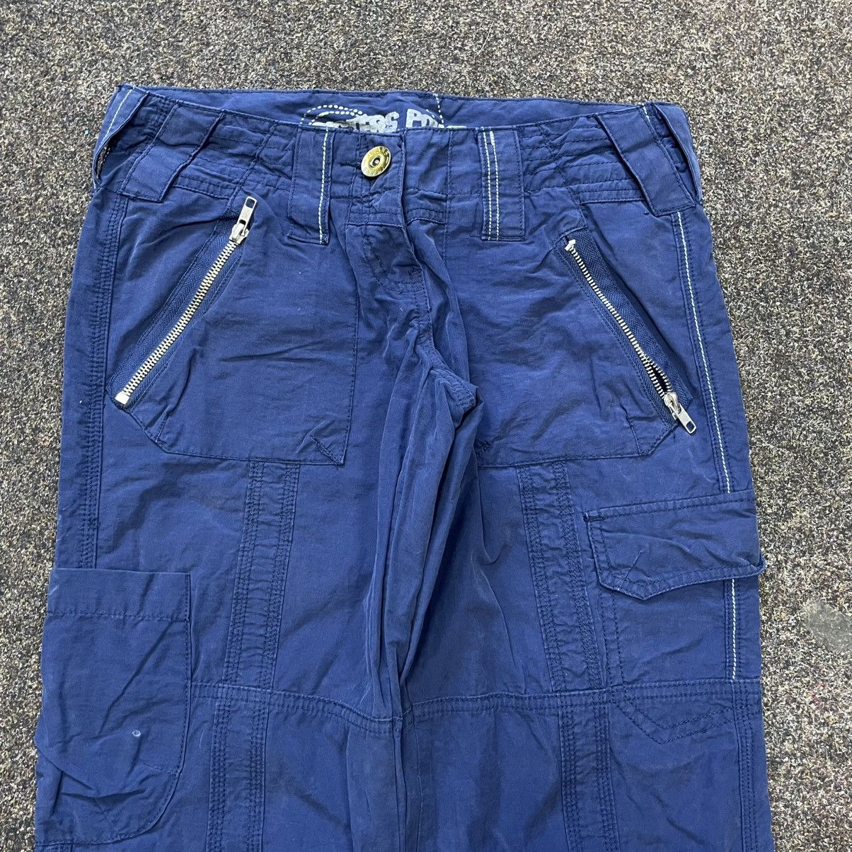 Vintage Vintage Y2K Baggy Wide Leg Faded Blue Cargo Pants Grunge 32 Size US 32 / EU 48 - 4 Thumbnail