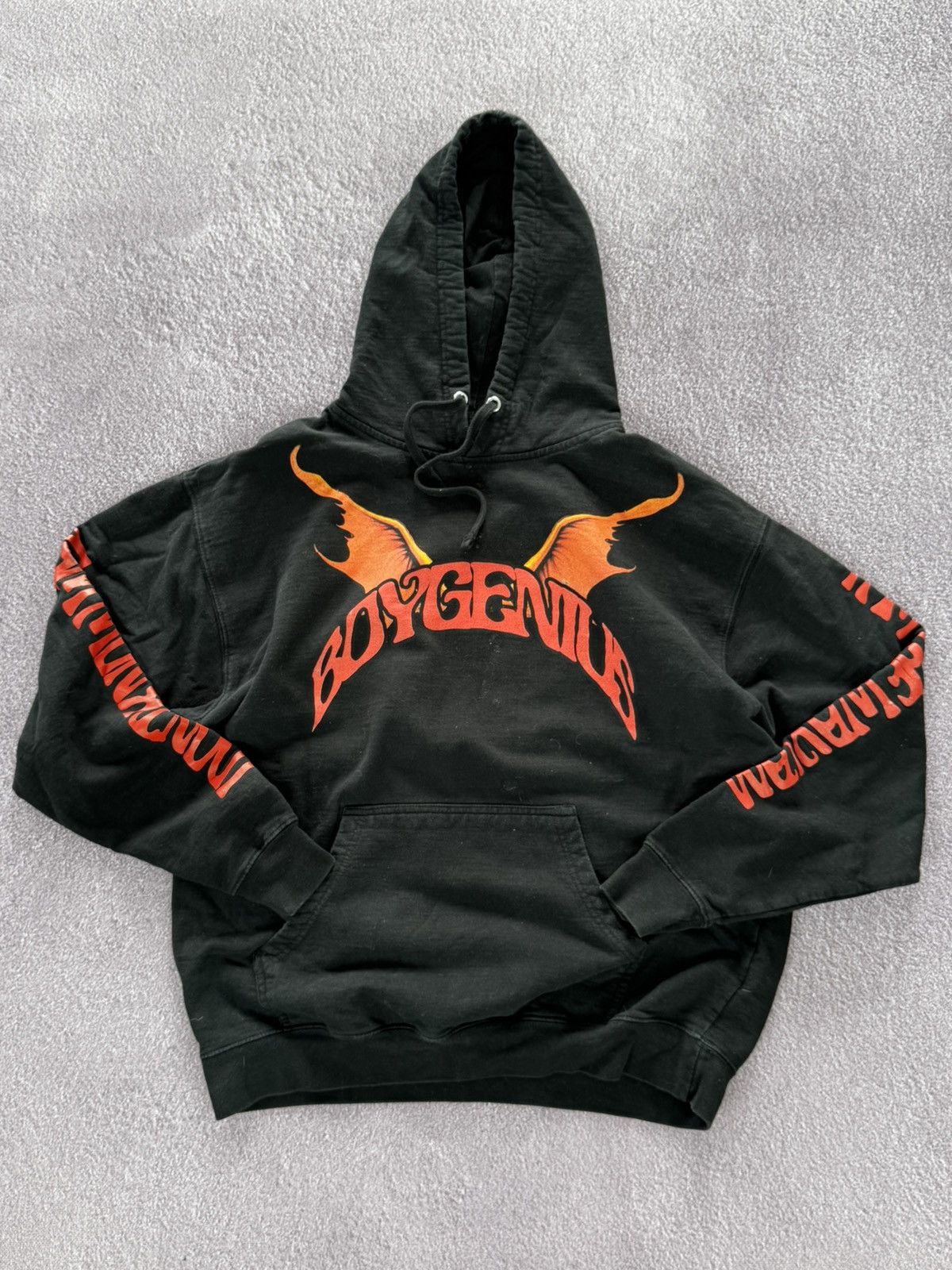 BoyGenius Demon Hoodie Tour Merch Large Concert Pullover