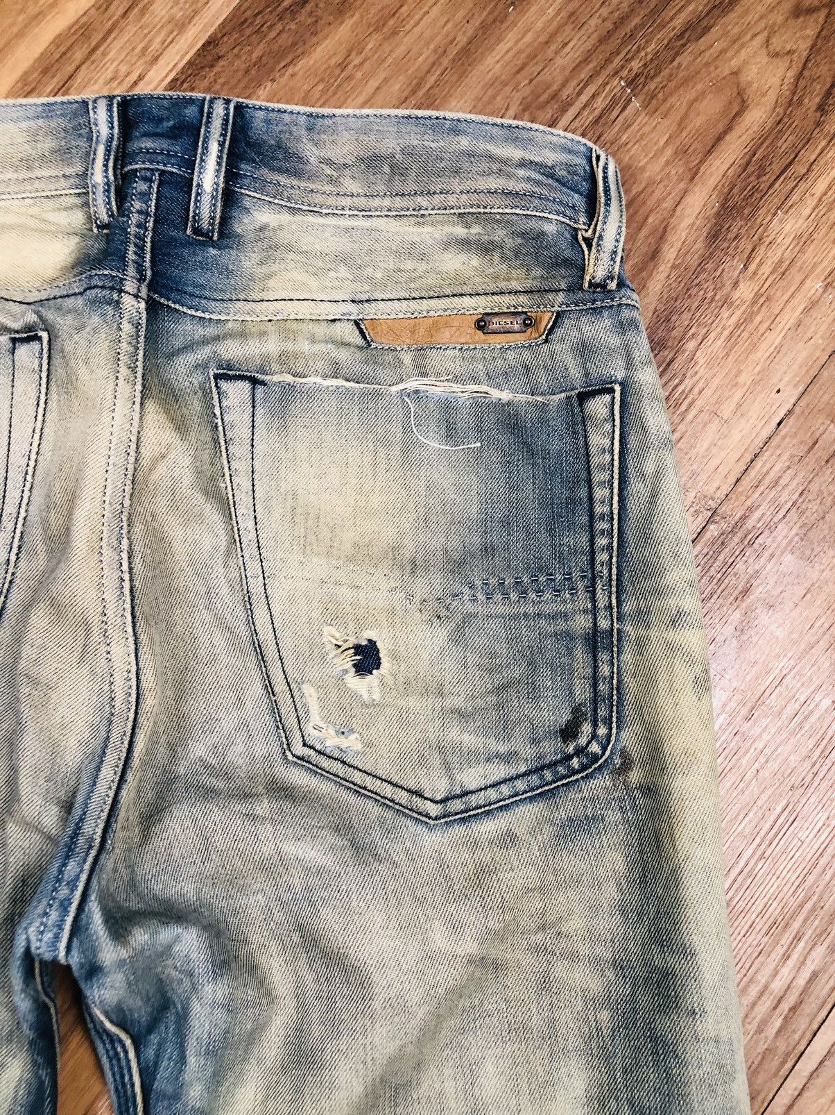 Diesel Diesal Industry Distress Jeans (36) Size US 28 / EU 44 - 21 Thumbnail