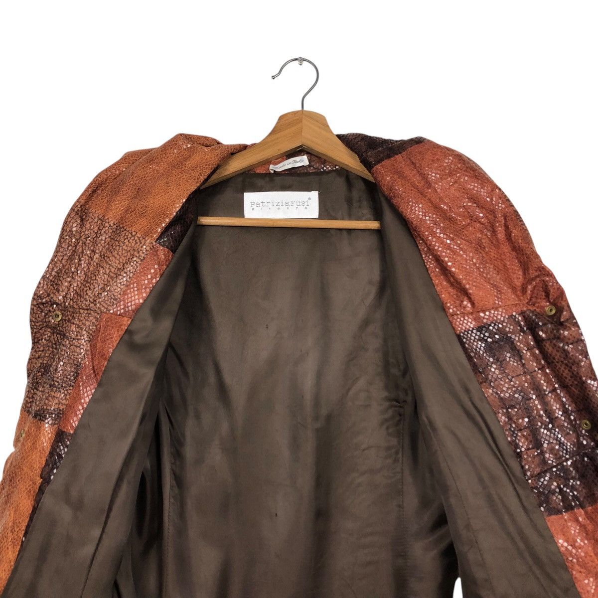Vintage 📌Vintage Snake Skin Design Chore Jacket PatriziaFusi Italy Size US M / EU 48-50 / 2 - 15 Thumbnail