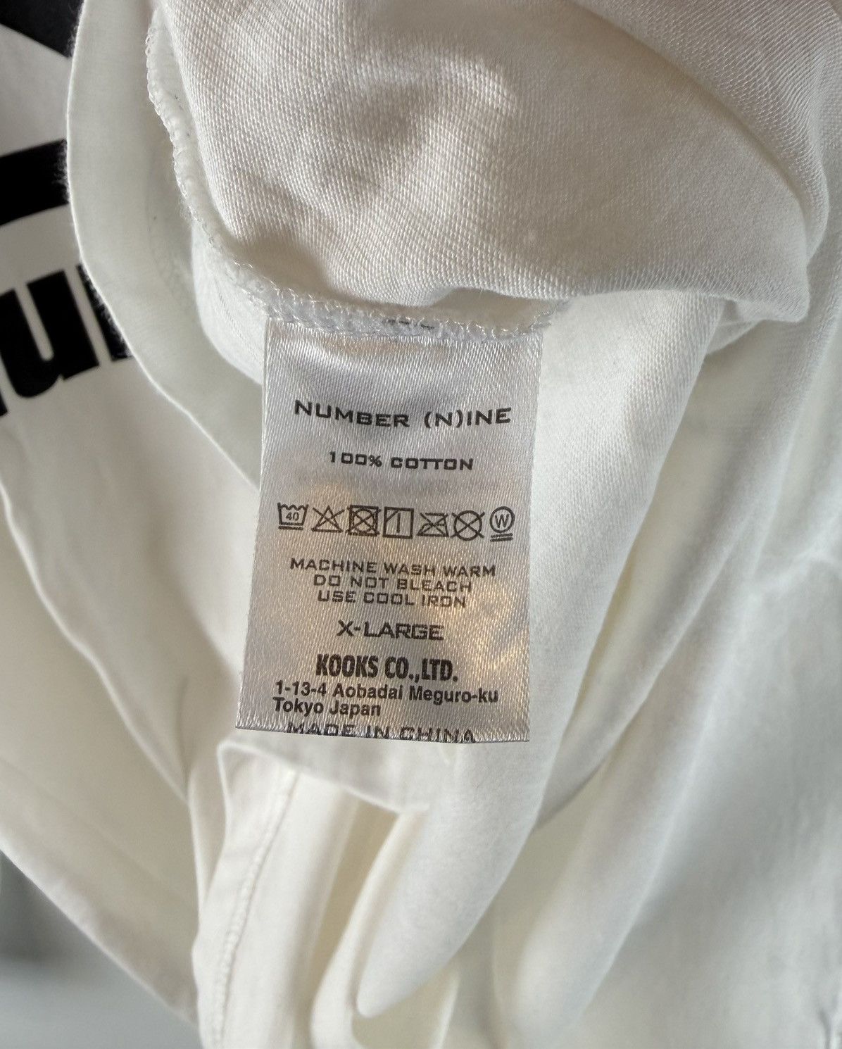Number (N)ine Number Nine Logo Print L/S Tee Size US XL / EU 56 / 4 - 7 Thumbnail