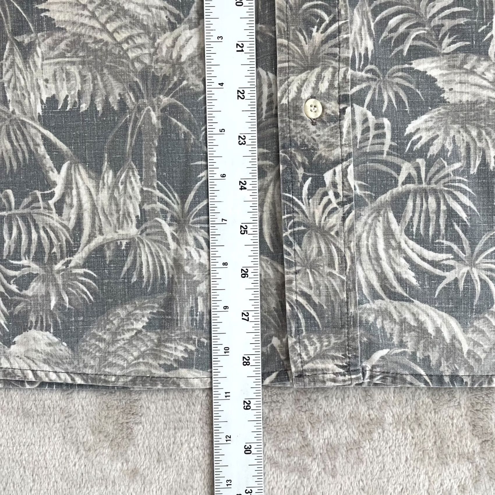 Reyn Spooner VINTAGE Reyn Spooner Shirt Men XL Grey Floral AOP Made in USA Short Sleeve Aloha Size US XL / EU 56 / 4 - 7 Thumbnail