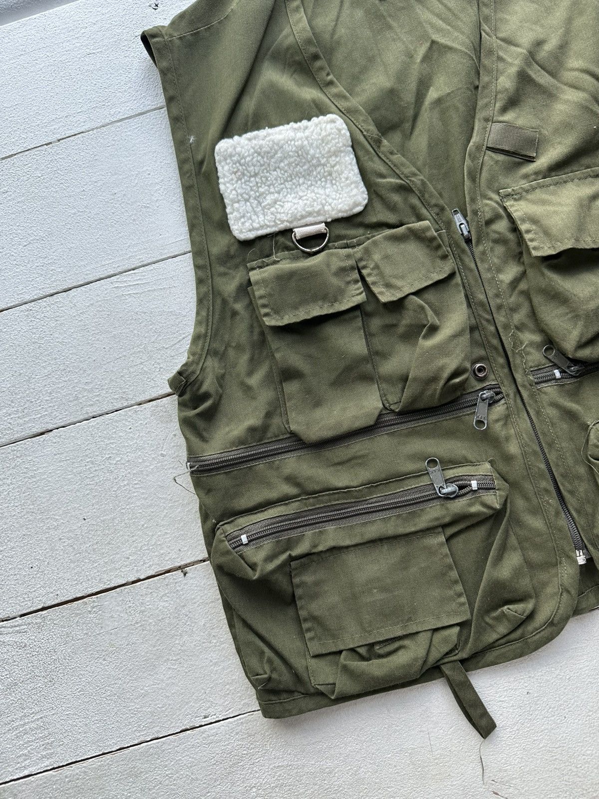 Other 🚨RARE Multi Pocket Zipped Vest Y2K OUTDOOR ARHIVE BEIGE Size US L / EU 52-54 / 3 - 2 Thumbnail