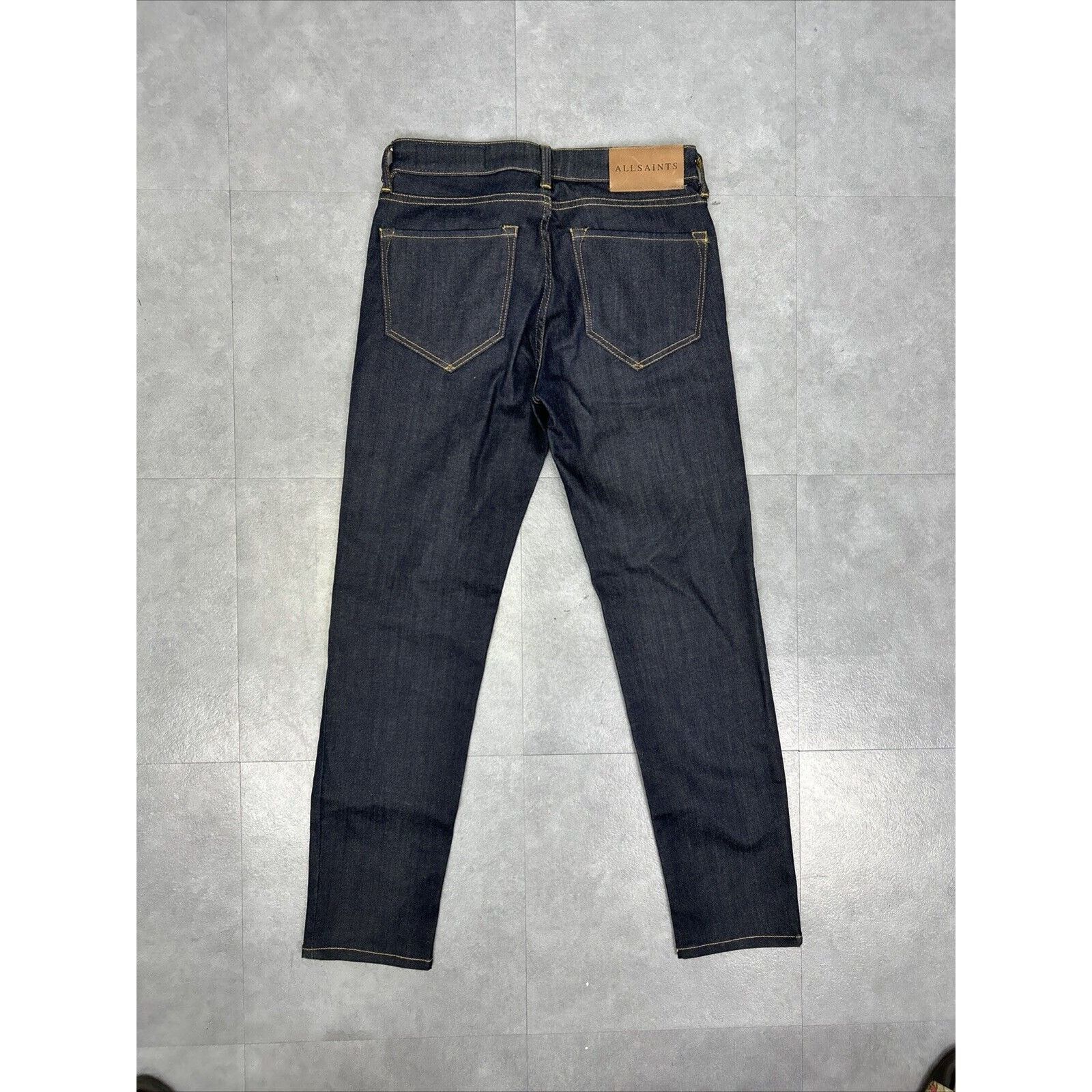 Allsaints ALL SAINTS Button Fly Dark Wash Women’s Skinny Jeans Size 26 Size 26" / US 2 / IT 38 - 5 Thumbnail