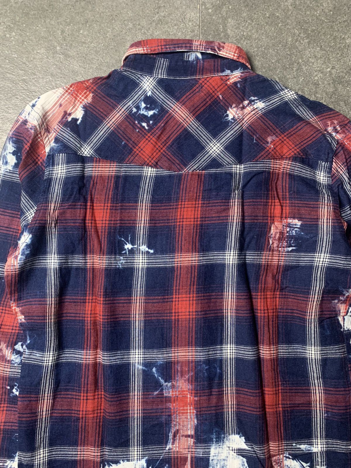 semanticdesign 2000s Semantic Design Bleached Plaid Shirt Size US M / EU 48-50 / 2 - 10 Thumbnail