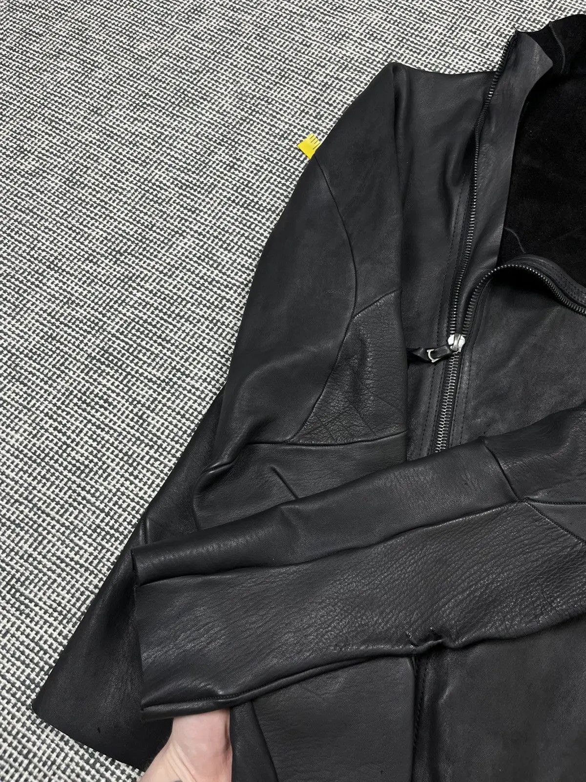 Leon Emanuel Blanck Faded black Leon Emanuel Blanck distortion leather jacket Size US M / EU 48-50 / 2 - 8 Thumbnail