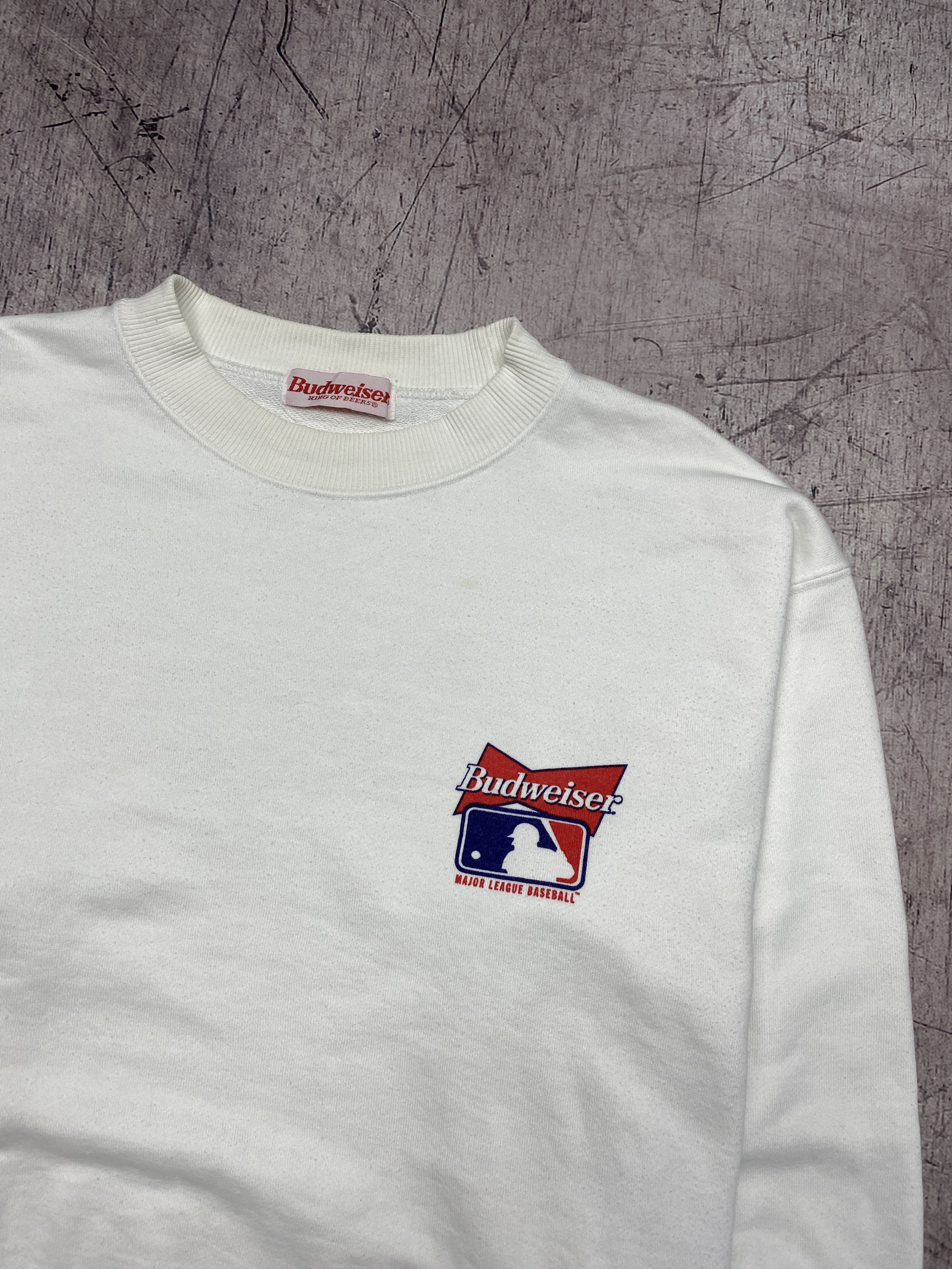 Budweiser Budweiser 90s Vintage Mens Crew Neck Sweatshirt Size US L / EU 52-54 / 3 - 4 Thumbnail