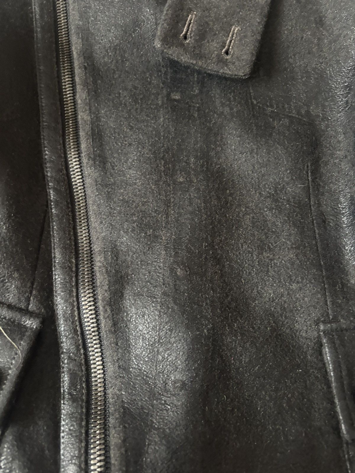 Diesel Black Gold DIESEL BLACK GOLD WOOL/LEATHER JACKET Size XS / US 0-2 / IT 36-38 - 6 Thumbnail