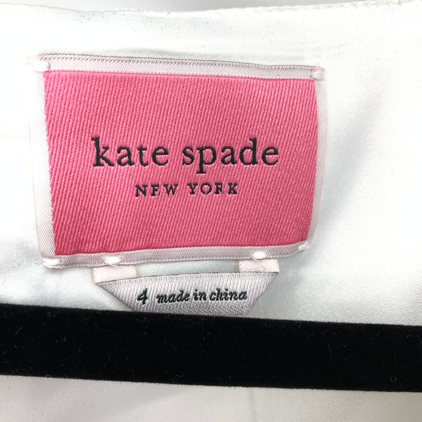 Kate Spade Kate Spade Sequin Bow Fit & Flare Dress 4 Black White NEW Size S / US 4 / IT 40 - 6 Thumbnail