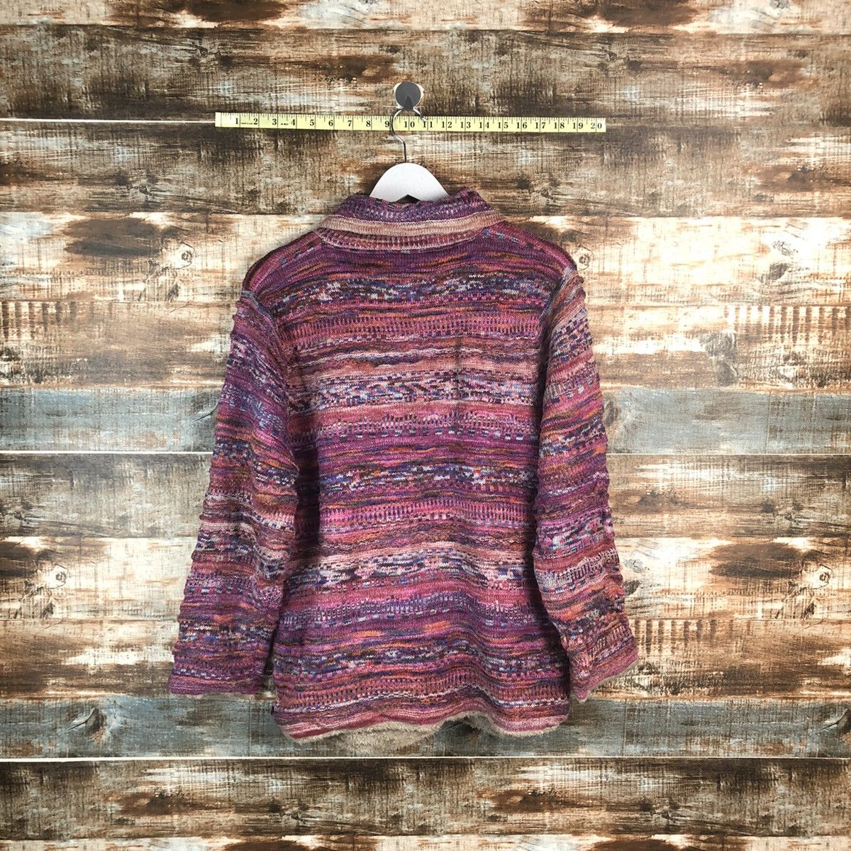 Homespun Knitwear Japanese Brand Purple Cardigan Knitwear #A2259 Size US M / EU 48-50 / 2 - 11 Thumbnail