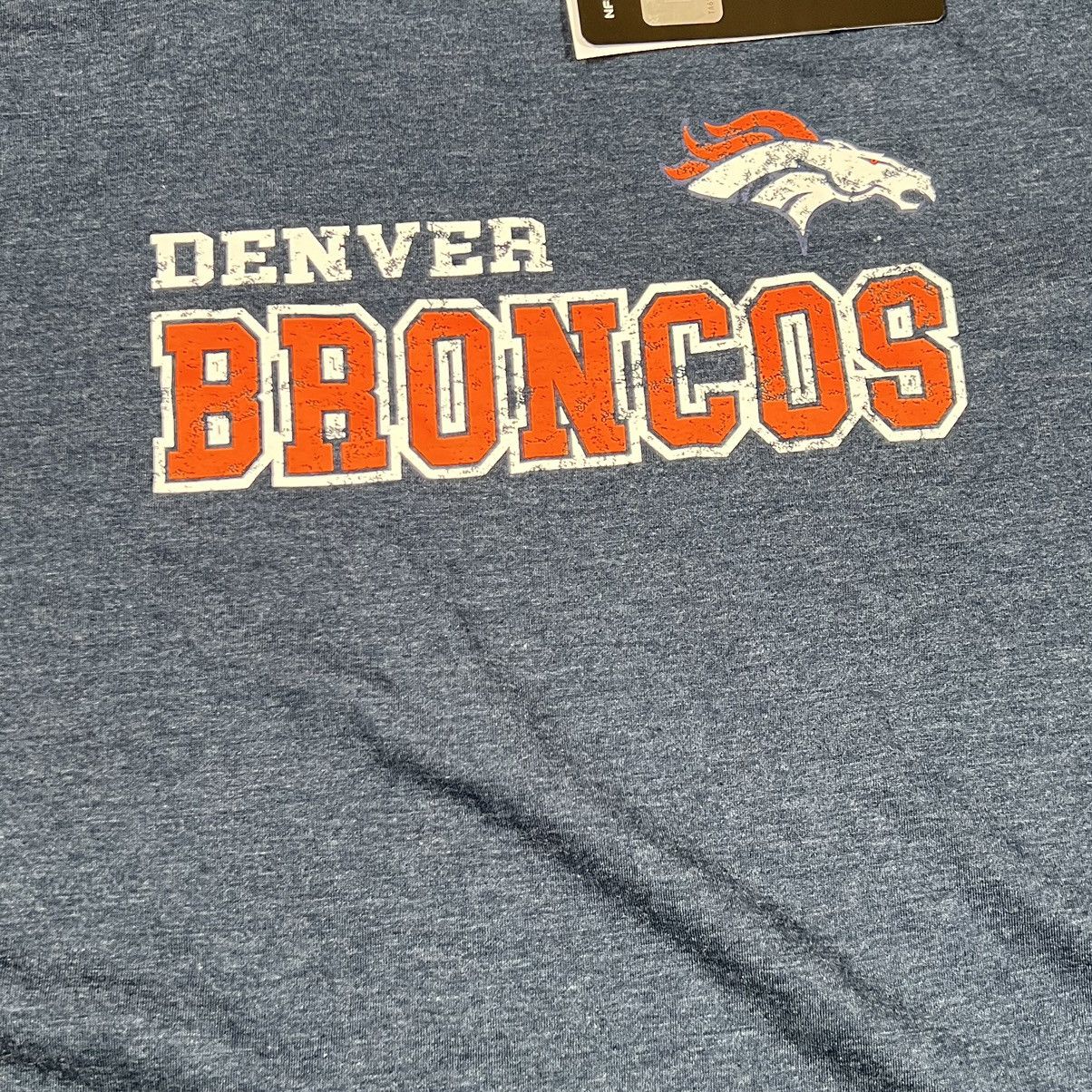 NFL NEW NFL Team Apparel Broncos Tshirt Navy Blue Men's Size M Size US M / EU 48-50 / 2 - 2 Thumbnail
