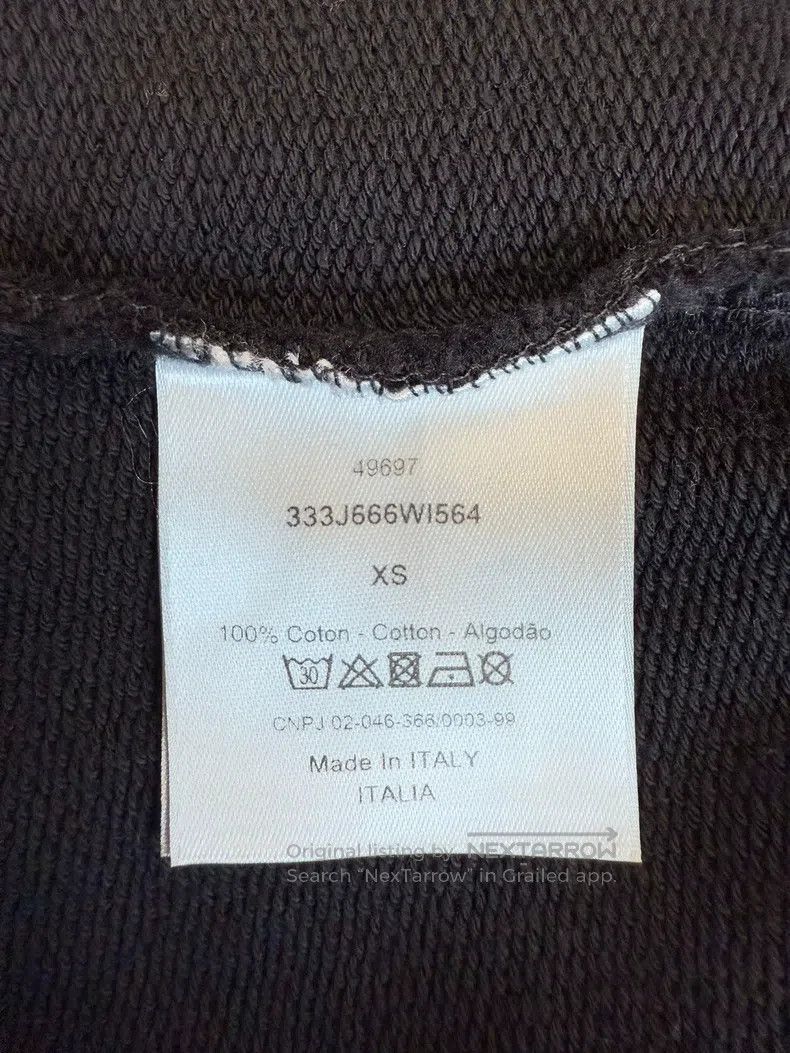 Dior Dior Black cursive logo sweatshirt Size US XS / EU 42 / 0 - 5 Thumbnail