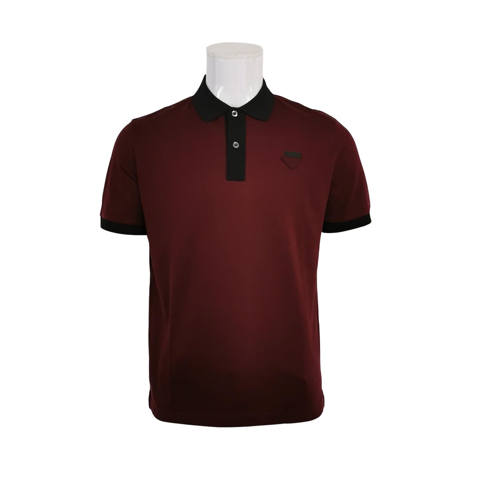 Prada Prada Bicolor Collar Pique Polo Size M Size US M / EU 48-50 / 2 - 1 Thumbnail