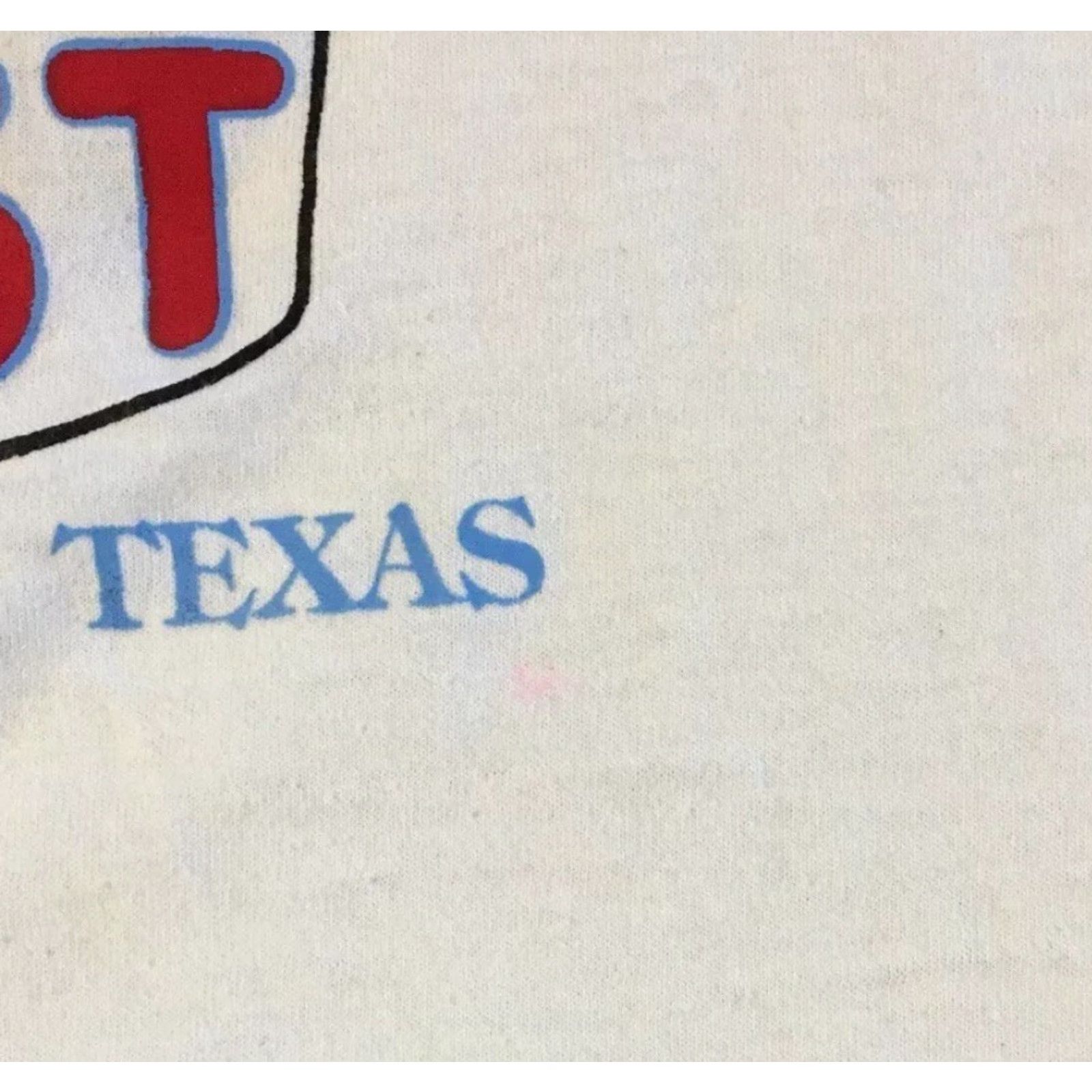 Vintage VINTAGE 90s Texas German Fest Shirt XL White Bar Drinking Grunge Biker Muenster USA Rock Punk Hard to read rules? Size US XL / EU 56 / 4 - 6 Thumbnail