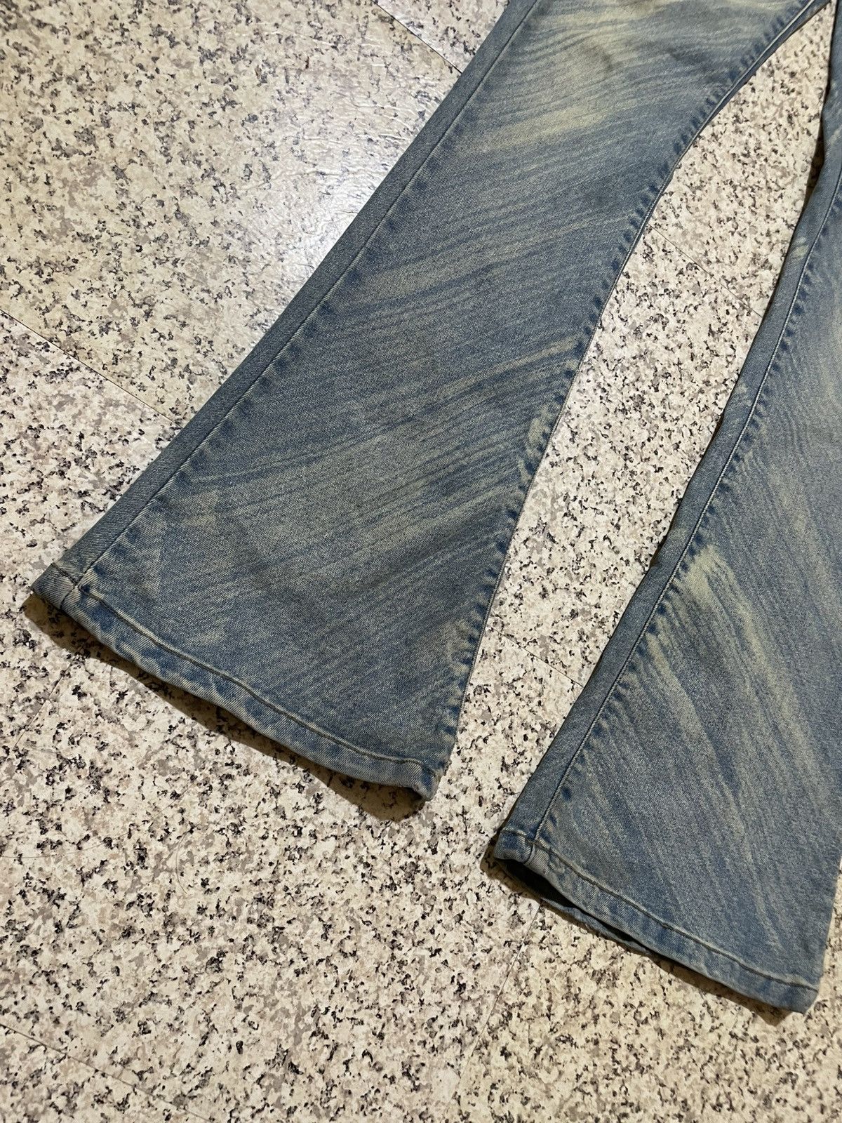 EGOIST Vintage EGOIST Y2K Sand Wash Flare Denim Pants LGB Style Size 27" / US 4 / IT 40 - 5 Thumbnail