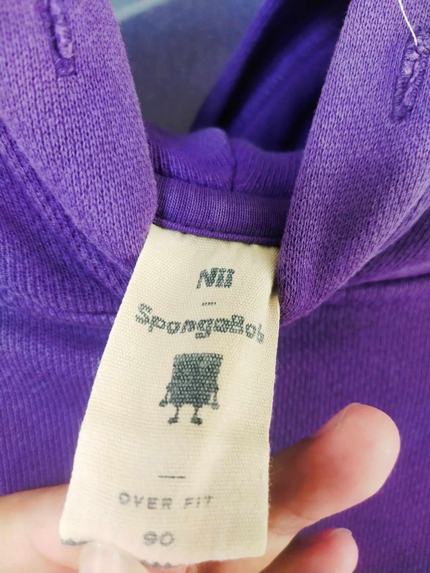 Nickelodeon SpongeBob SquarePants x NII Art Purple Hoodie Size S / US 4 / IT 40 - 5 Thumbnail