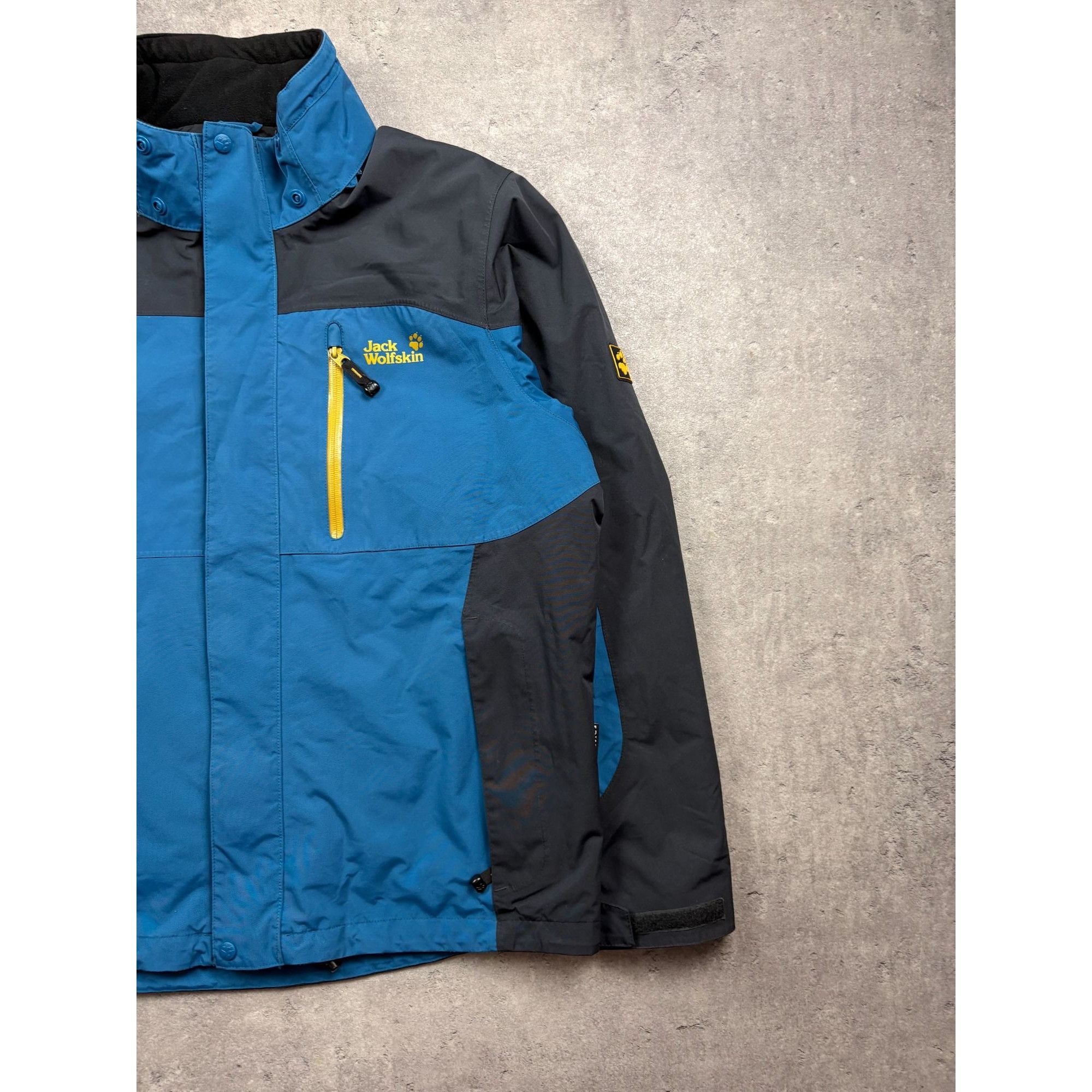 Jack Wolfskin Jack Wolfskin Mens Blue & Black Waterproof Jacket With Fleec Size US L / EU 52-54 / 3 - 13 Thumbnail