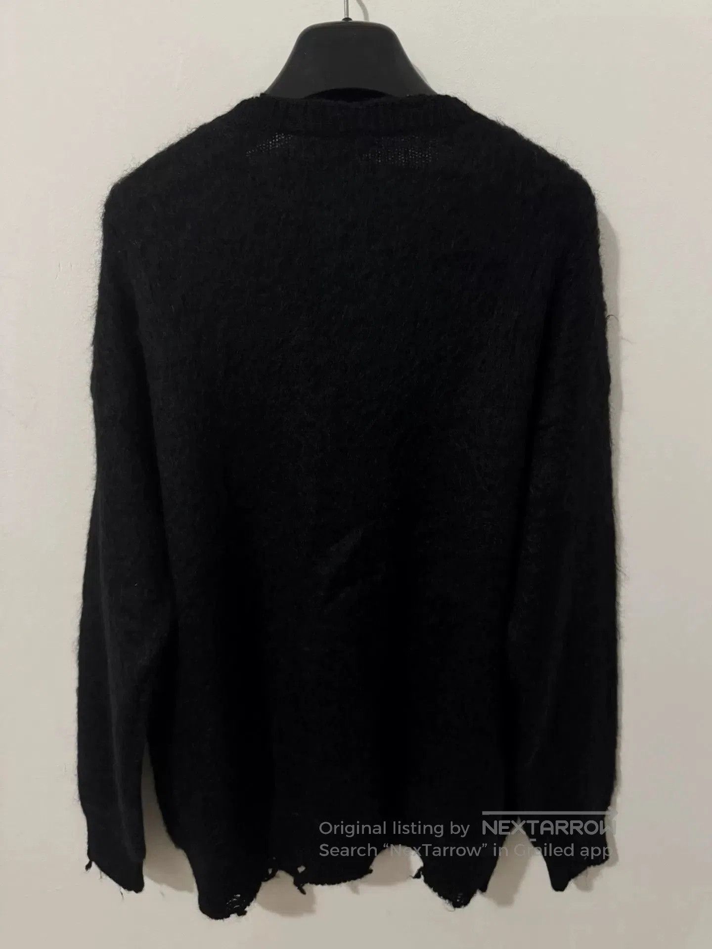 Yves Saint Laurent Saint Laurent Playboy Black Mohair Sweater. Size US XL / EU 56 / 4 - 2 Thumbnail