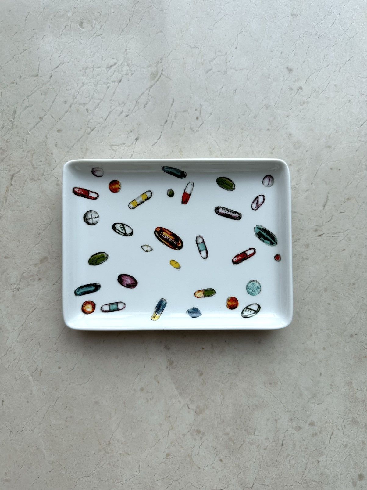 Palace × Supreme Pills Ceramic Tray | Grailed