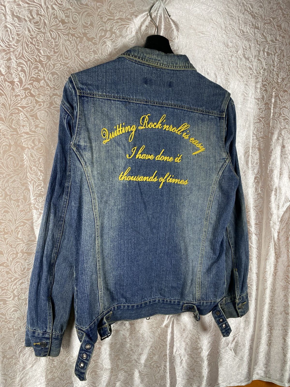 Japanese Brand Junglestorm Vintage Denim Jacket Embroidery Zip Up Japanese Size US M / EU 48-50 / 2 - 10 Thumbnail