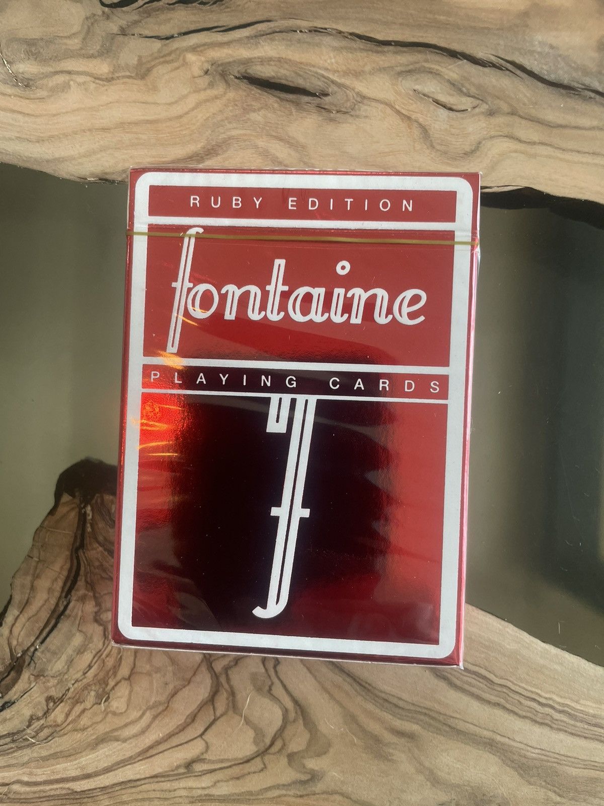 Bicycle FONTAINE LIMITED RUBY FOIL - SINGLE DECK PLAYING CARDS Size ONE SIZE - 3 Thumbnail