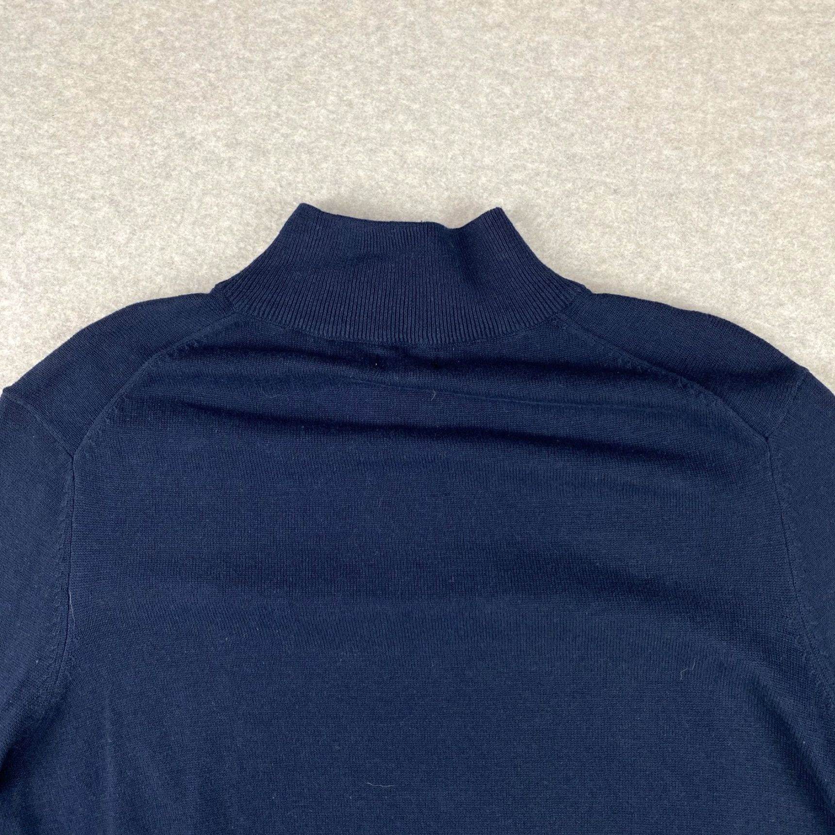 Vintage Telluride Clothing Company Sweater Mens Large L Navy 1/4 Zip Knit Long Sleeve Blue Cotton Knit Pullover Shirt Mens L Knit Logo Modern 90s? Size US L / EU 52-54 / 3 - 4 Thumbnail