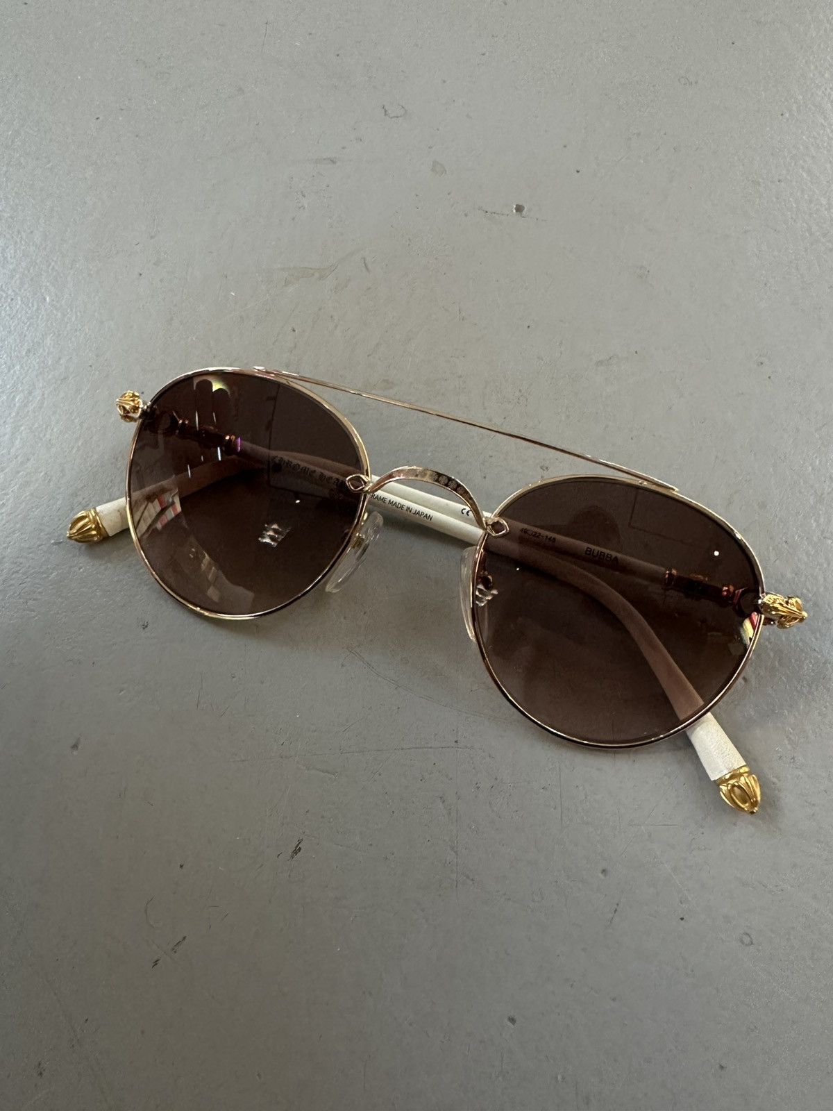 Chrome Hearts Chrome Hearts sunglasses bubba white gold Size ONE SIZE - 1 Thumbnail